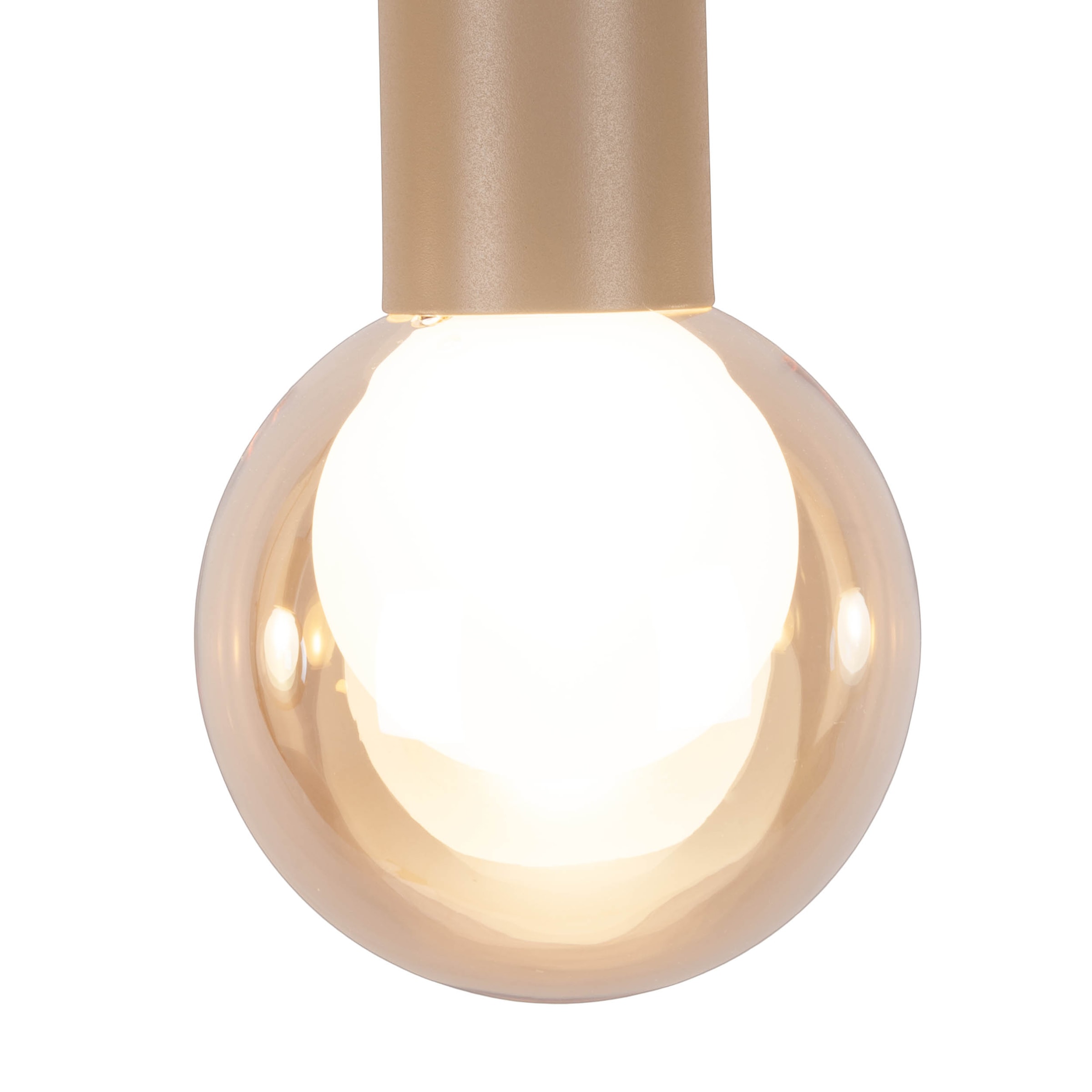 näve Pendelleuchte »Donika« G9 1 Stk. Glasschirme in amber, exkl. G9, Gestell braun