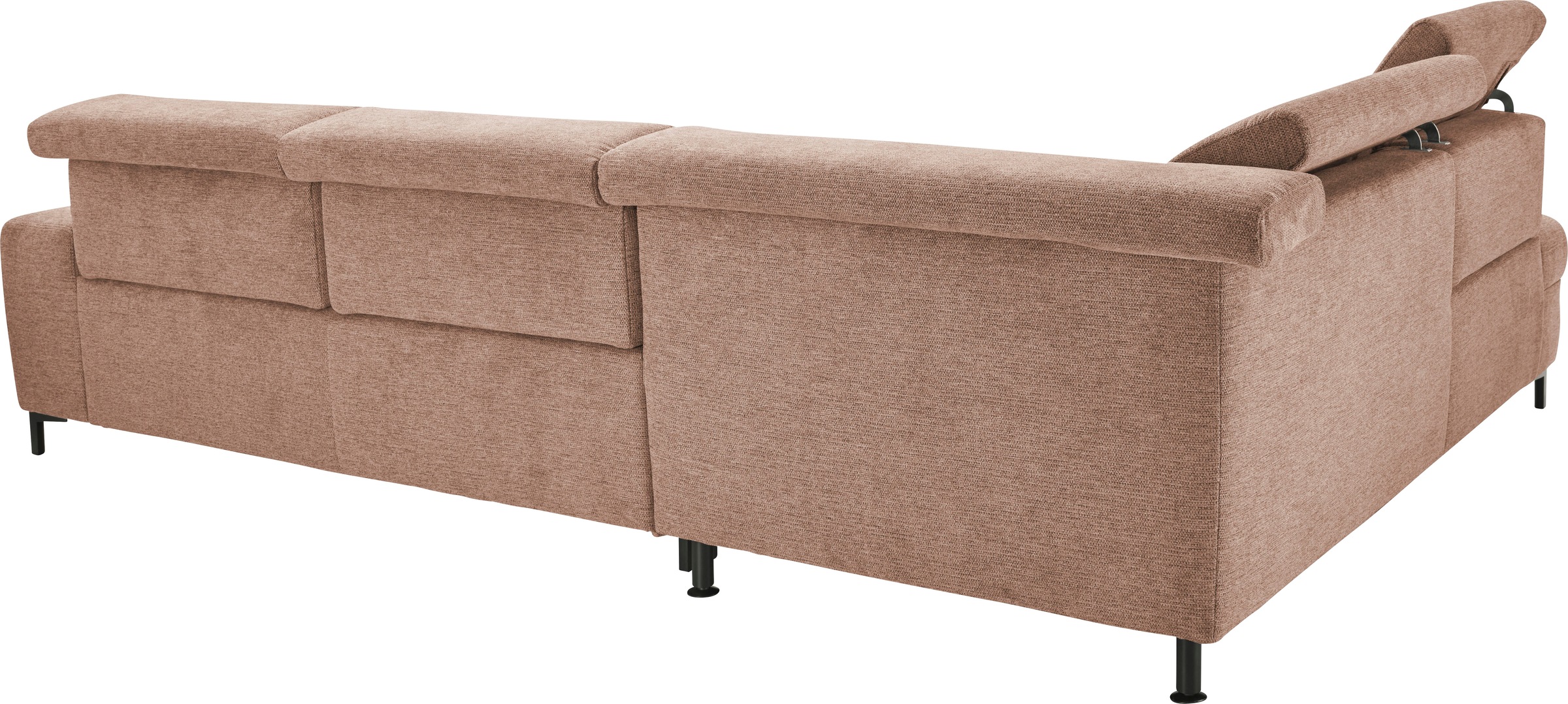 set one by Musterring Ecksofa »SO 3400 Sitzhöhe 47cm oder 49cm, Sitztiefe verstellbar, B/T 317/220 cm«, Kaltschaumpolsterung, Flachgewebe, whlw. mit Funktionen, Sitzhöhe 47