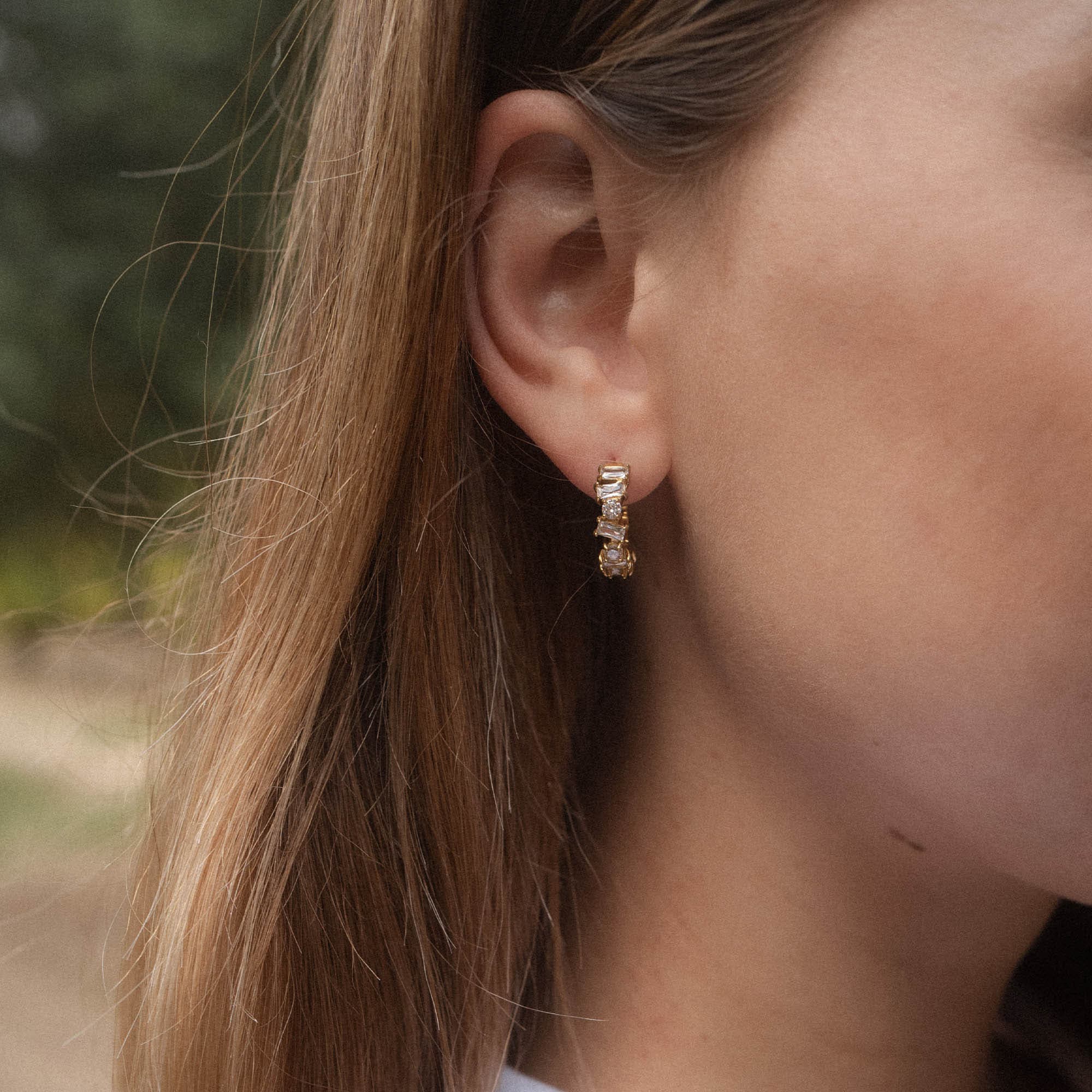 Purelei Paar Creolen »Schmuck Geschenk Fancy Ohrringe, 22421-Earring-Fancy«, mit Zirkonia (synth.)