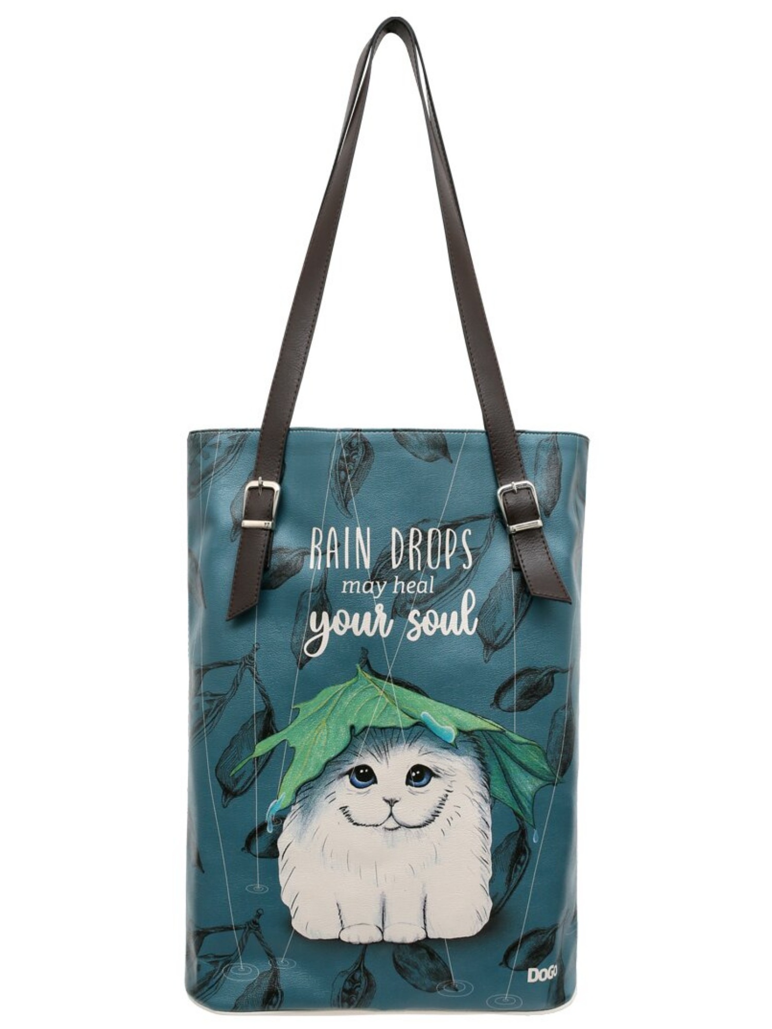 DOGO Umhängetasche "Damen Tall Bag Rain Drops May Heal Your Soul Vegan Dame günstig online kaufen