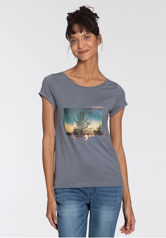 KangaROOS T-Shirt, mit Fotomotiv und Pailletten-Schriftzug - NEUE KOLLEKTION kaufen