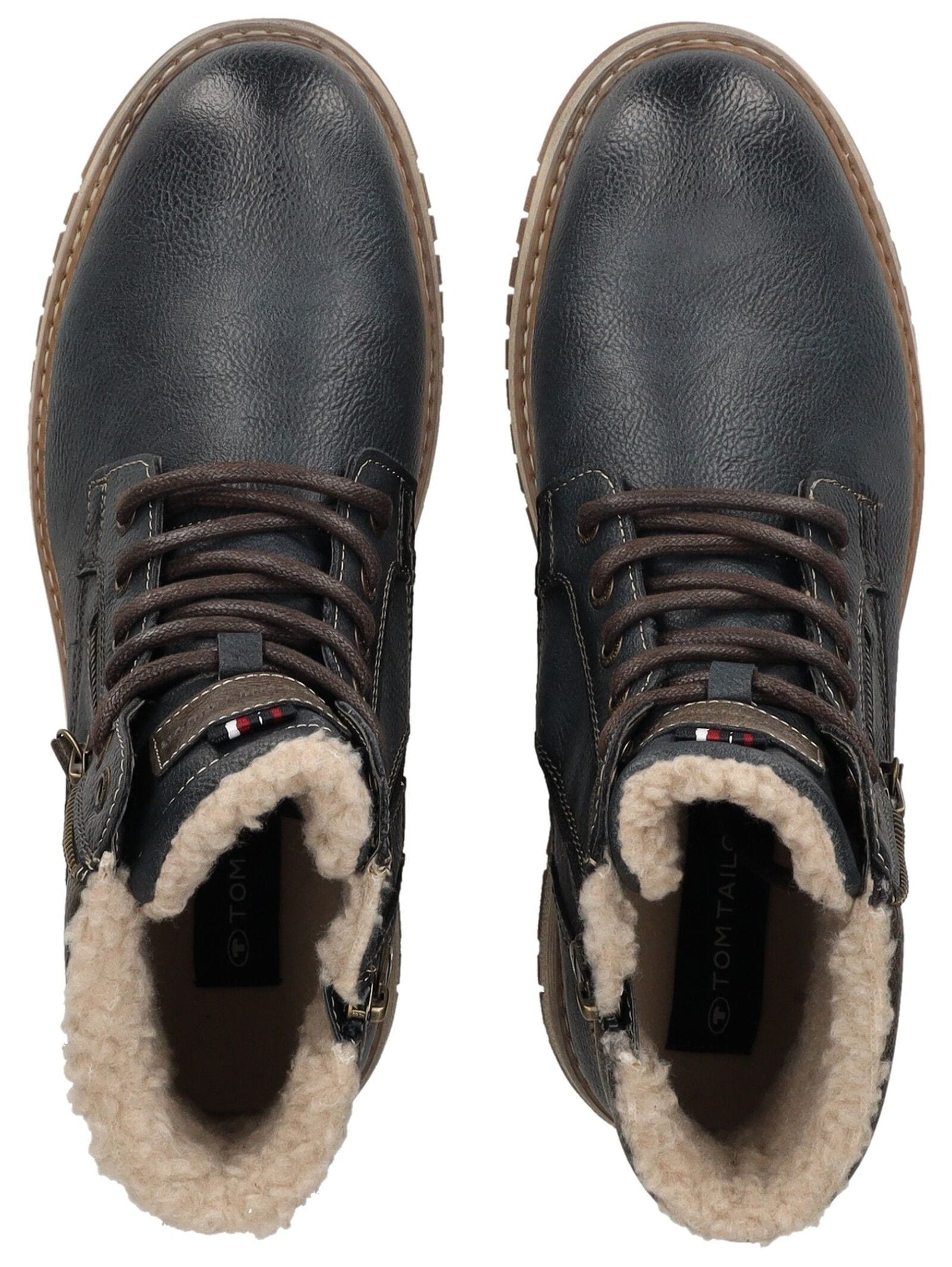 TOM TAILOR Schnürstiefelette »Tom Tailor Stiefelette Lederimitat/Textil«