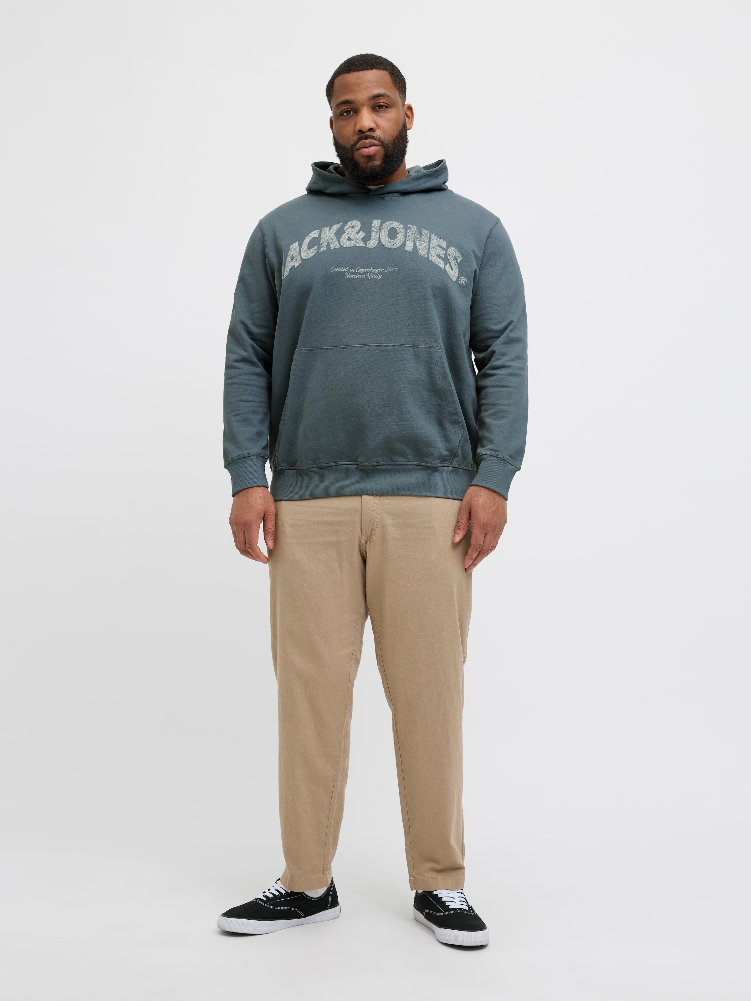 Jack & Jones PlusSize Kapuzensweatshirt »JORALMERIA SWEAT HOOD PLS«, mit Logo Print