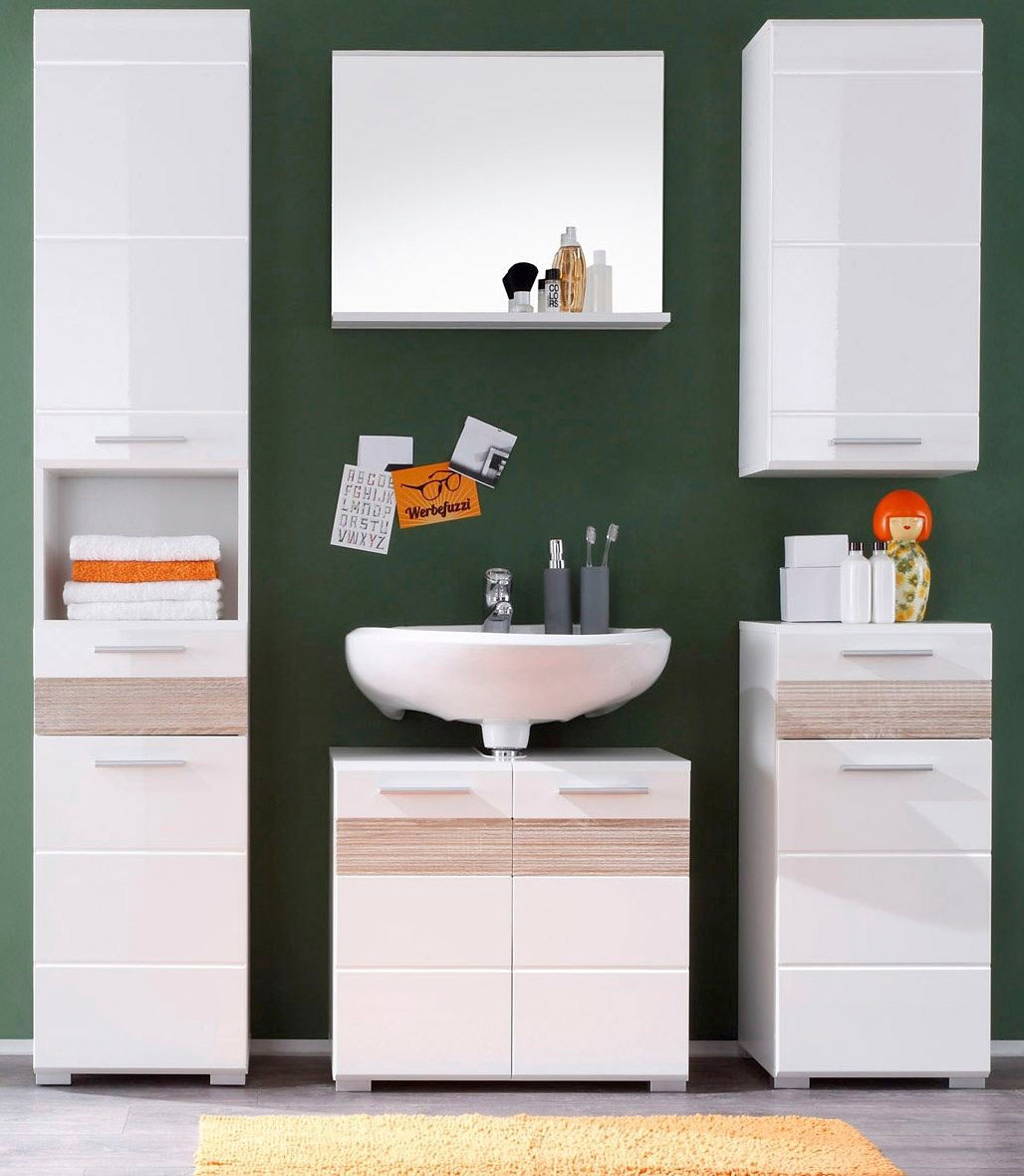 welltime Waschbeckenunterschrank »Marbella« Waschbeckenunterschrank zur Wandmontage - (B/T/H) 60/34/56 cm