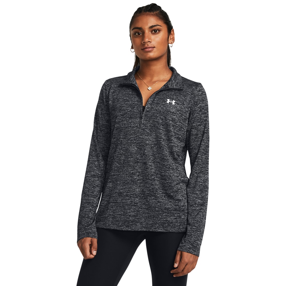 Under Armour Trainingsshirt "Tech 1/2 Zip- Twist" Langarm-Design, mit Stehkragen und Reißverschluss, schnell trocknend