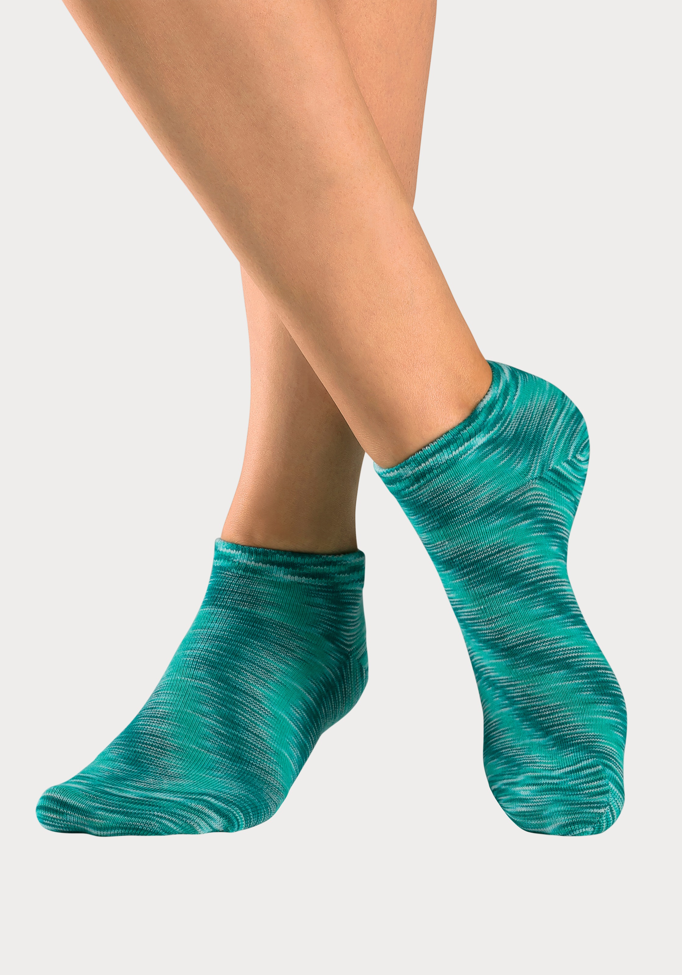 Thumbnail - H.I.S Sneakersocken Packung, 6 Paar tlg. mit farbigem Garn