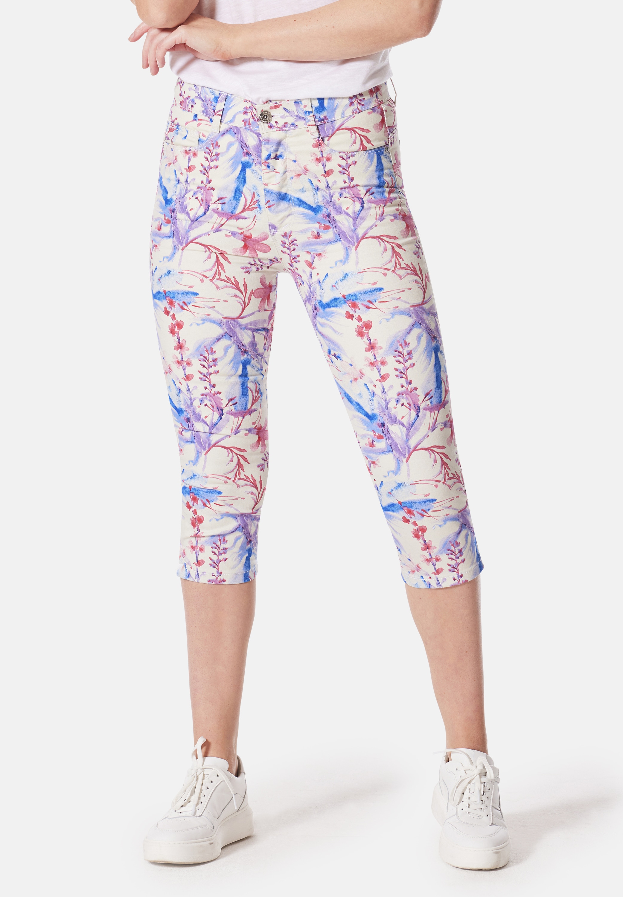 STOOKER WOMEN 7/8-Hose "Print Capri Skinny Fit", Skinny Fit Casual Clean Wa günstig online kaufen