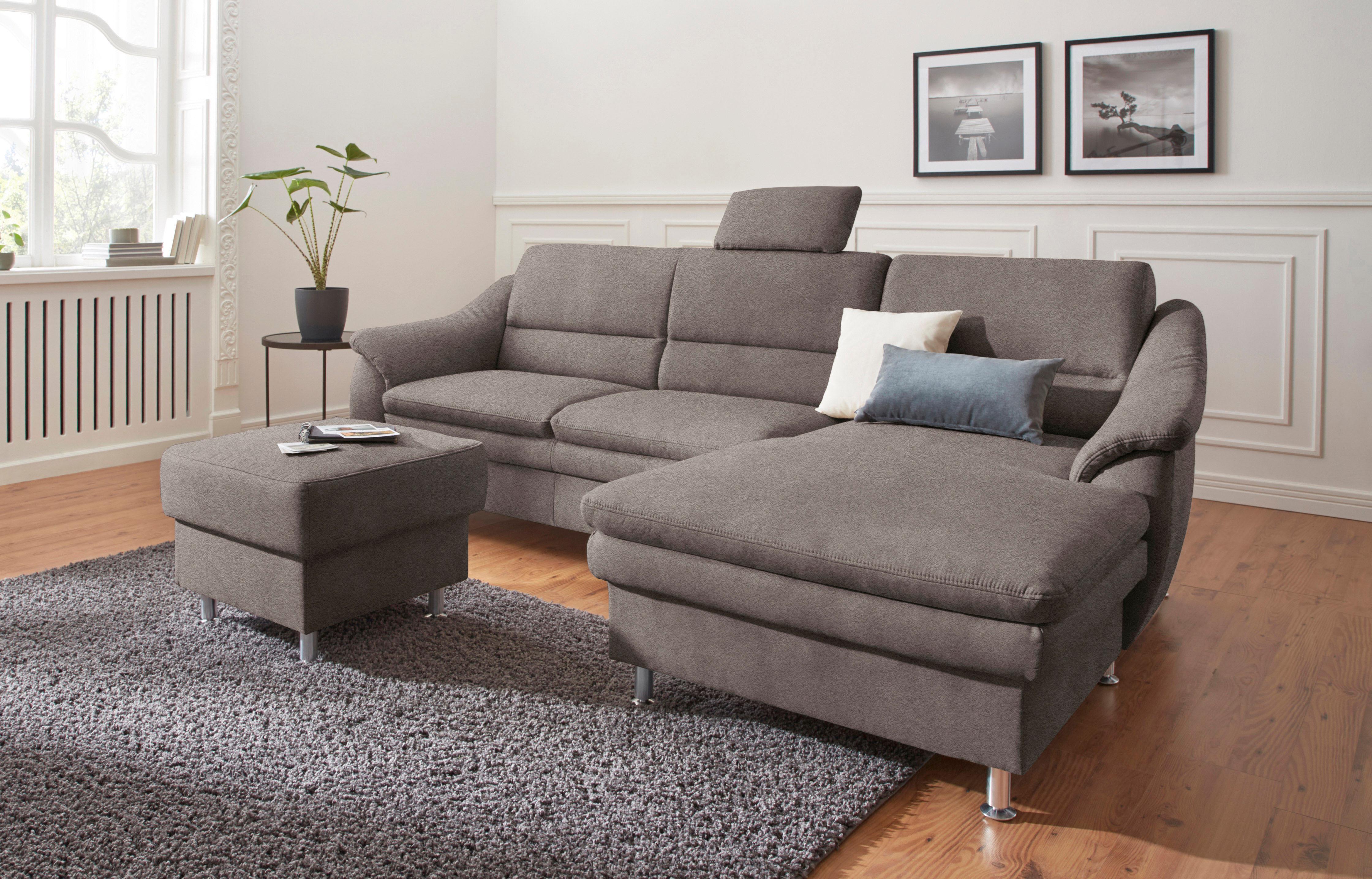 sit&more Ecksofa "Cardoso L-Form" mit Federkern, wahlweise mit Schlaffunktion
