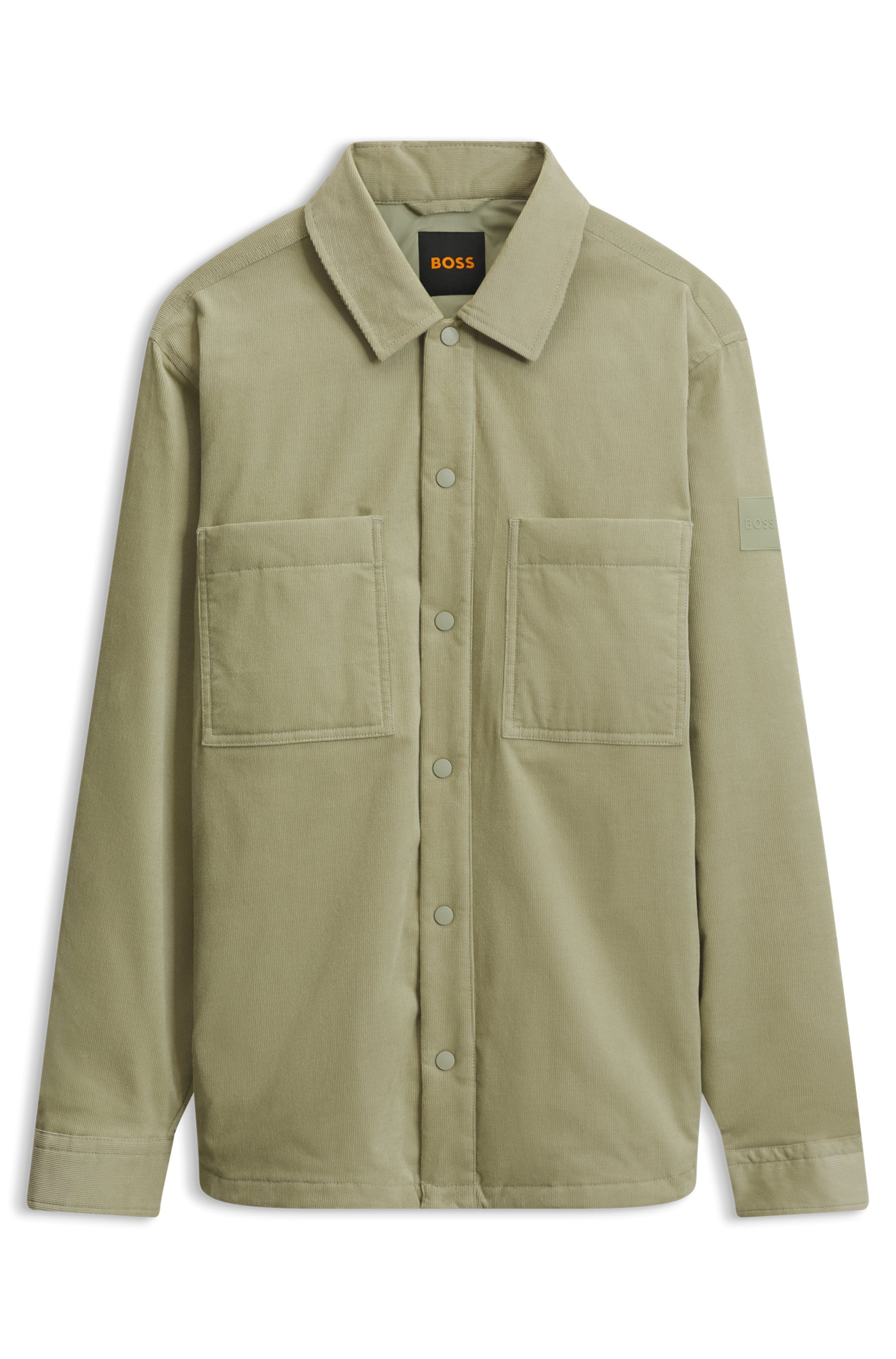 BOSS ORANGE Hemdjacke "Locky" leicht gepolstert, Oversize Fit