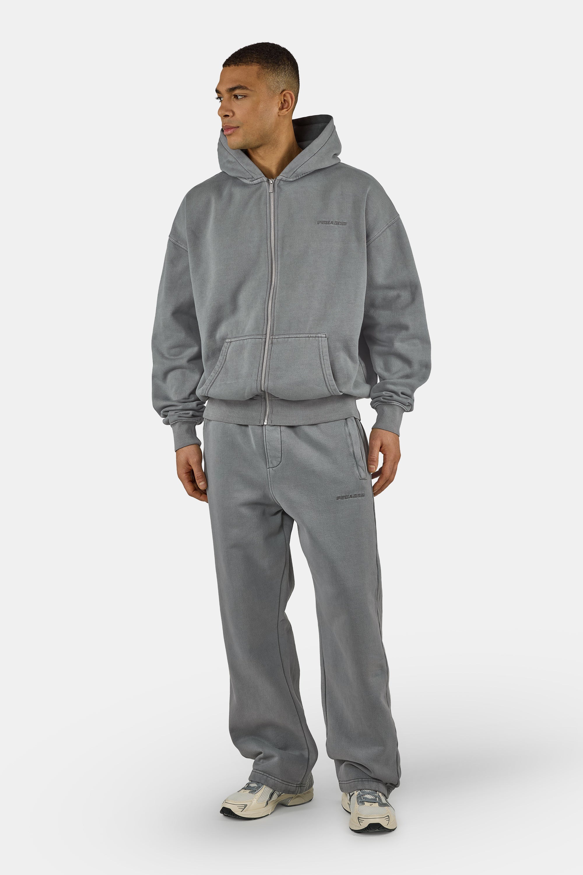 PEGADOR Kapuzensweatjacke »Logo Oversized Sweat Jacket« Baumwollmischung, oversize