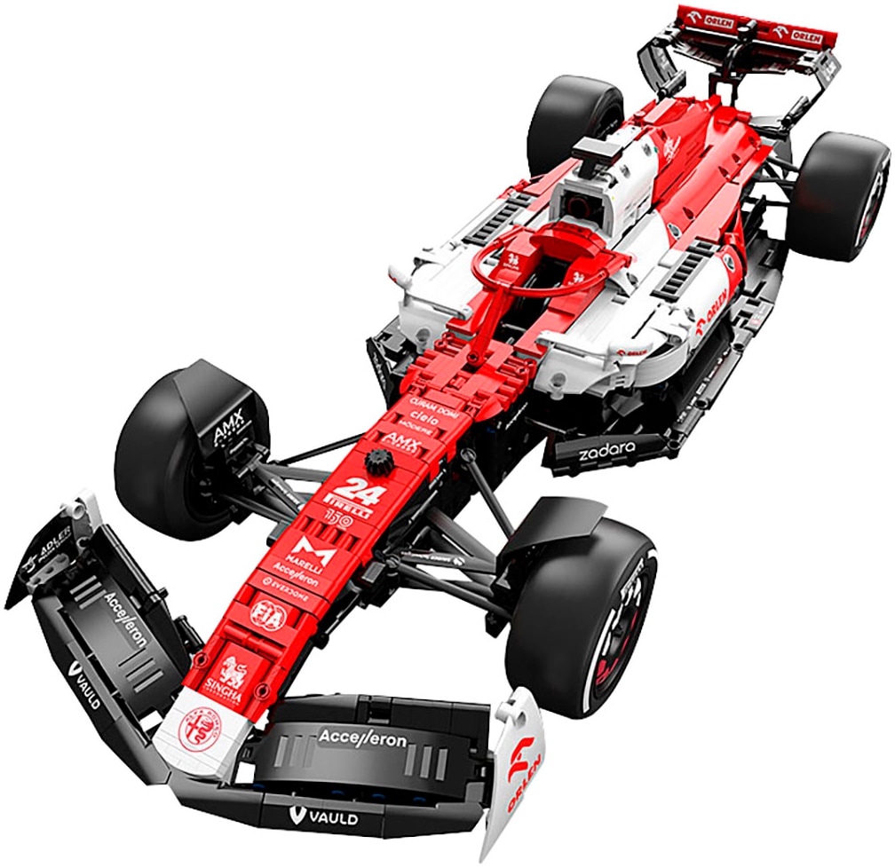 Jamara Modellauto »Bricks Bausätze, Alfa Romeo F1 C42, 1:8, rot«, besteht aus 2306 Teilen