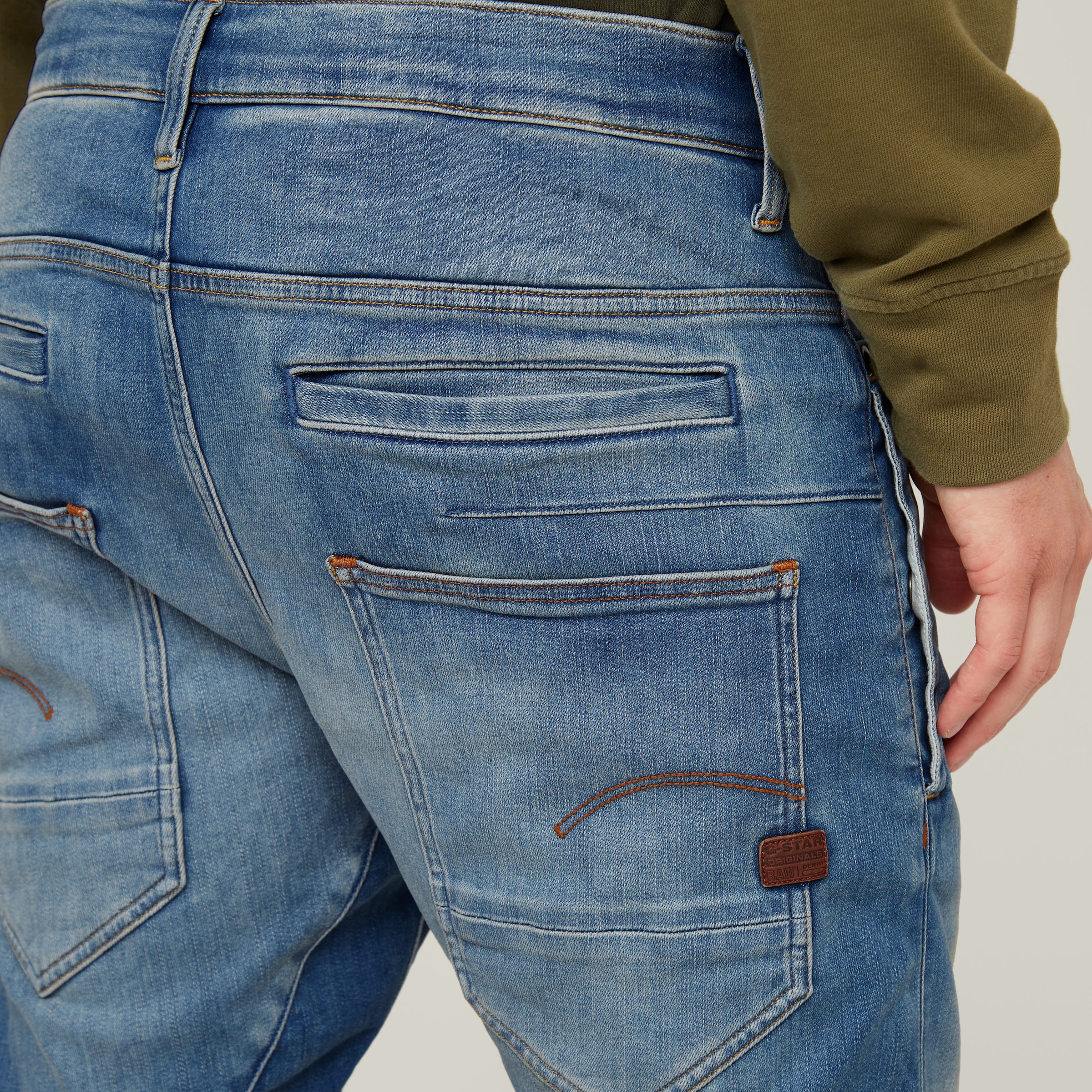 G-STAR 5-Pocket-Jeans »D-Staq 3D Slim«, mit Chinodetails