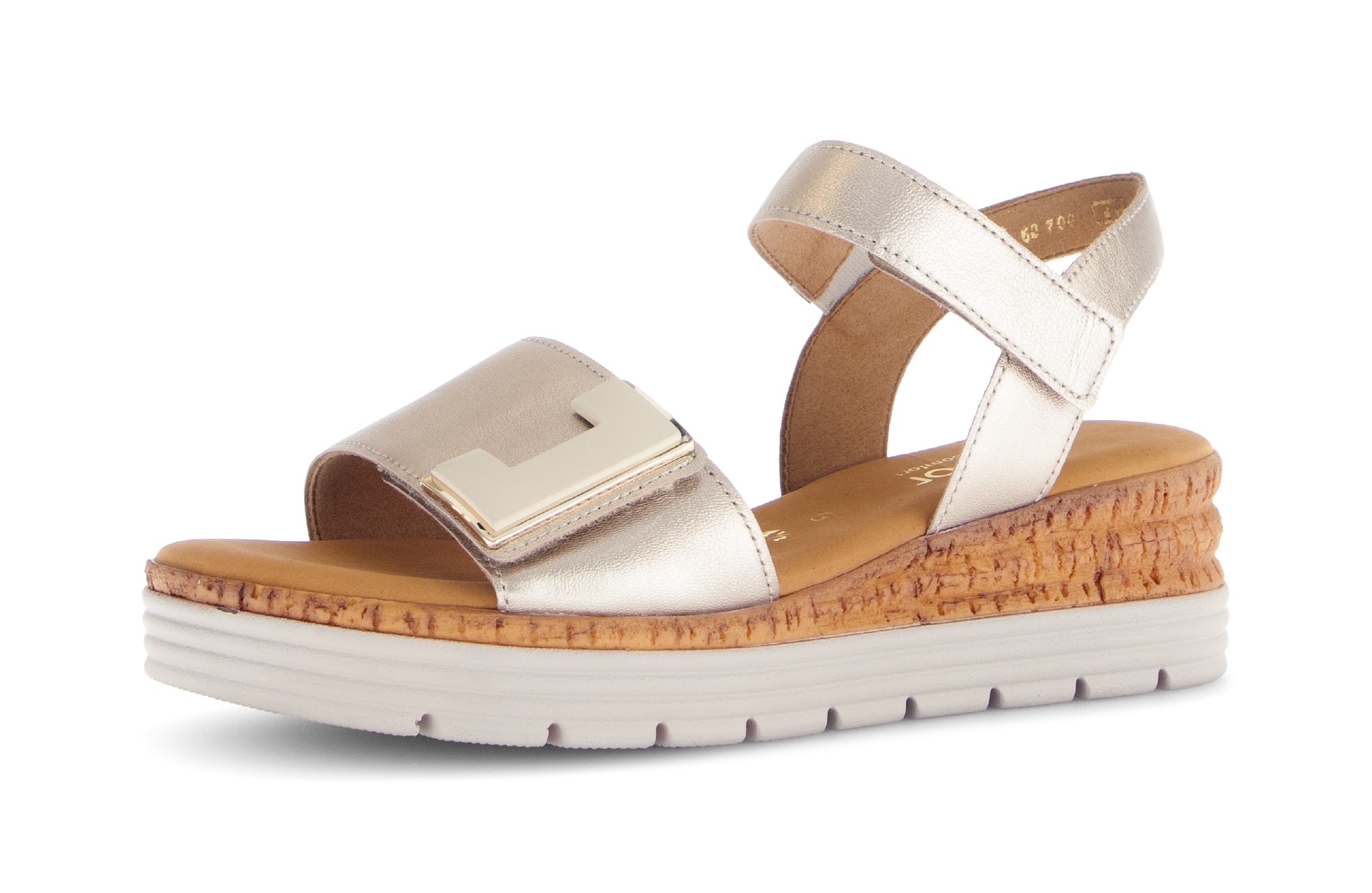 Gabor Keilsandalette "Genua", Keilabsatz, Sommerschuh, Sandale Mit Klettverschlüssen, Weite G