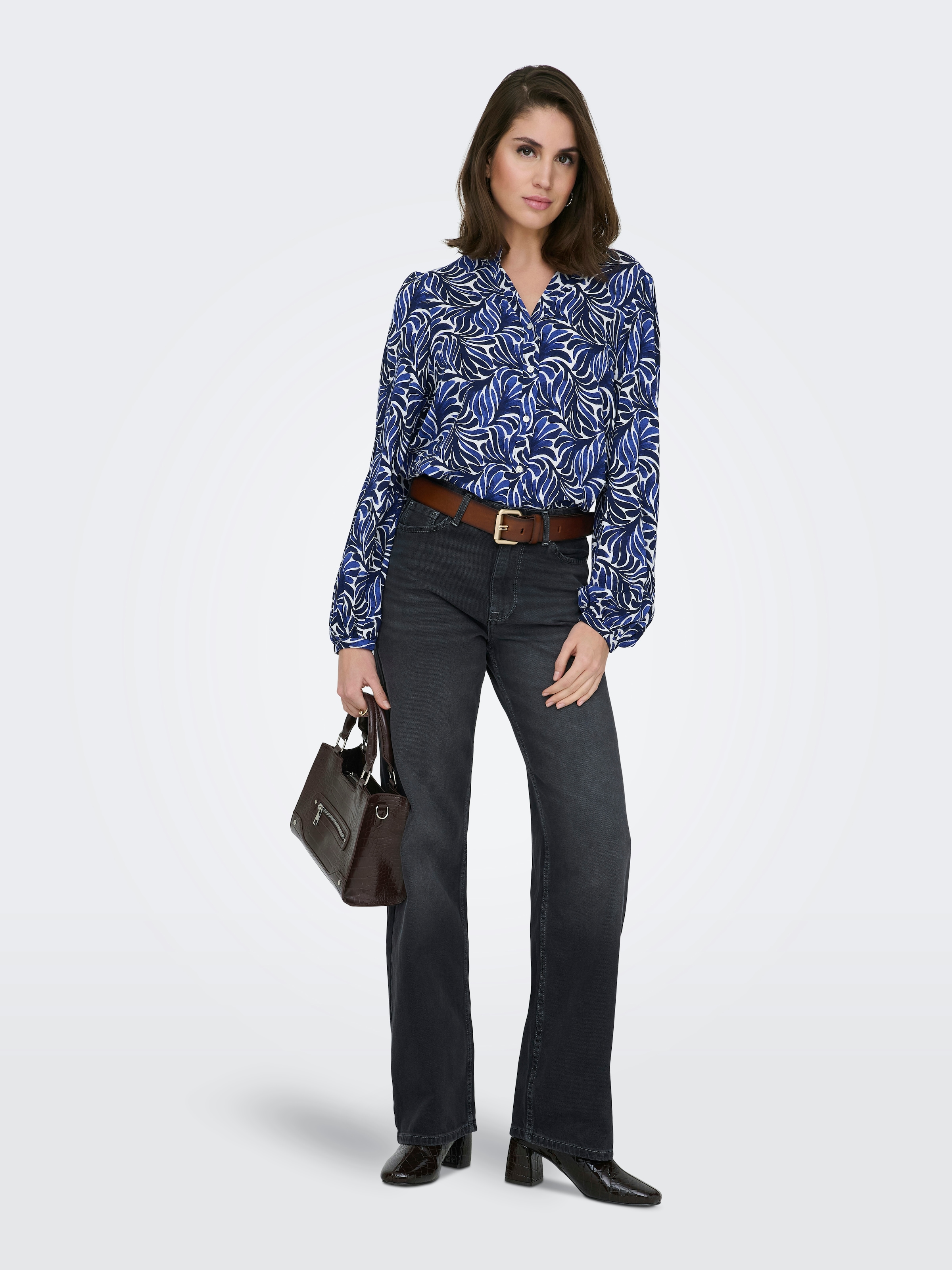 ONLY Langarmbluse »ONLRAYA L/S SHIRT WVN« Viskose, regular fit