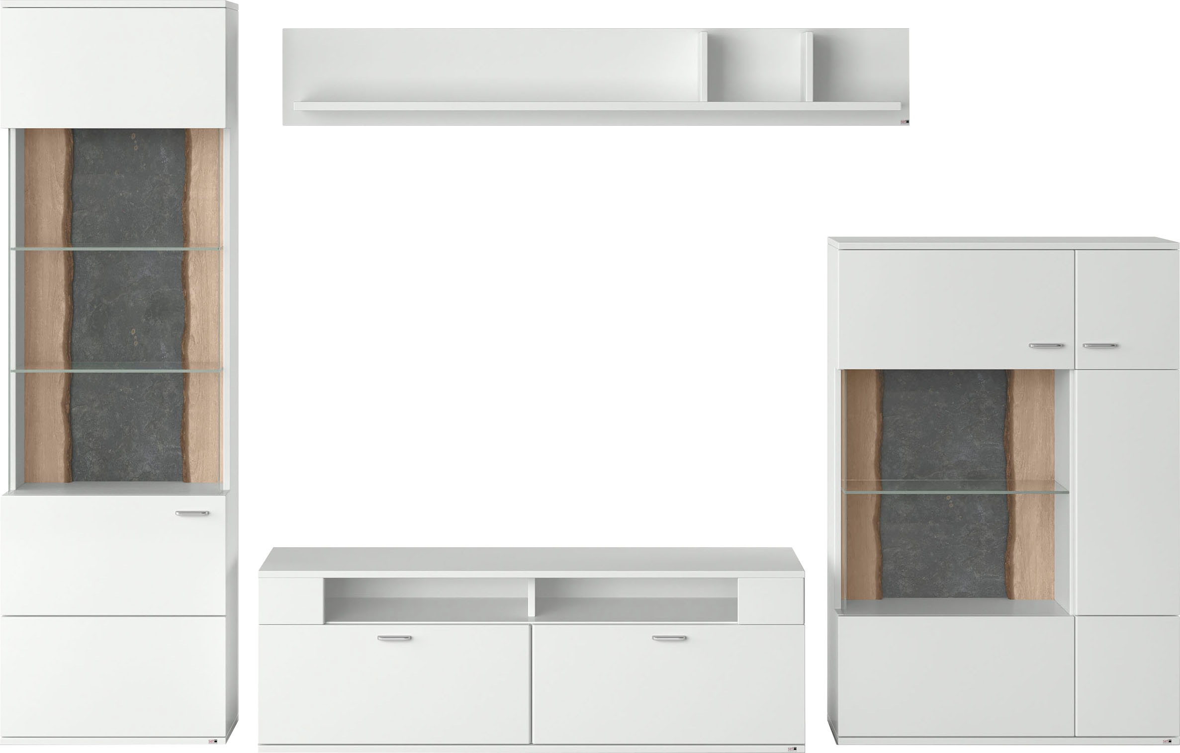 set one by Musterring Wohnwand "TACOMA" Set, 4 Stk. tlg. günstig online kaufen