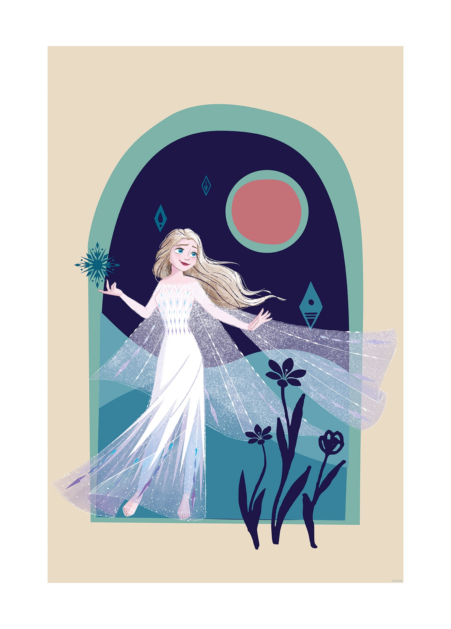 Komar Paveikslas »Frozen Nocturnal Stroll« D...