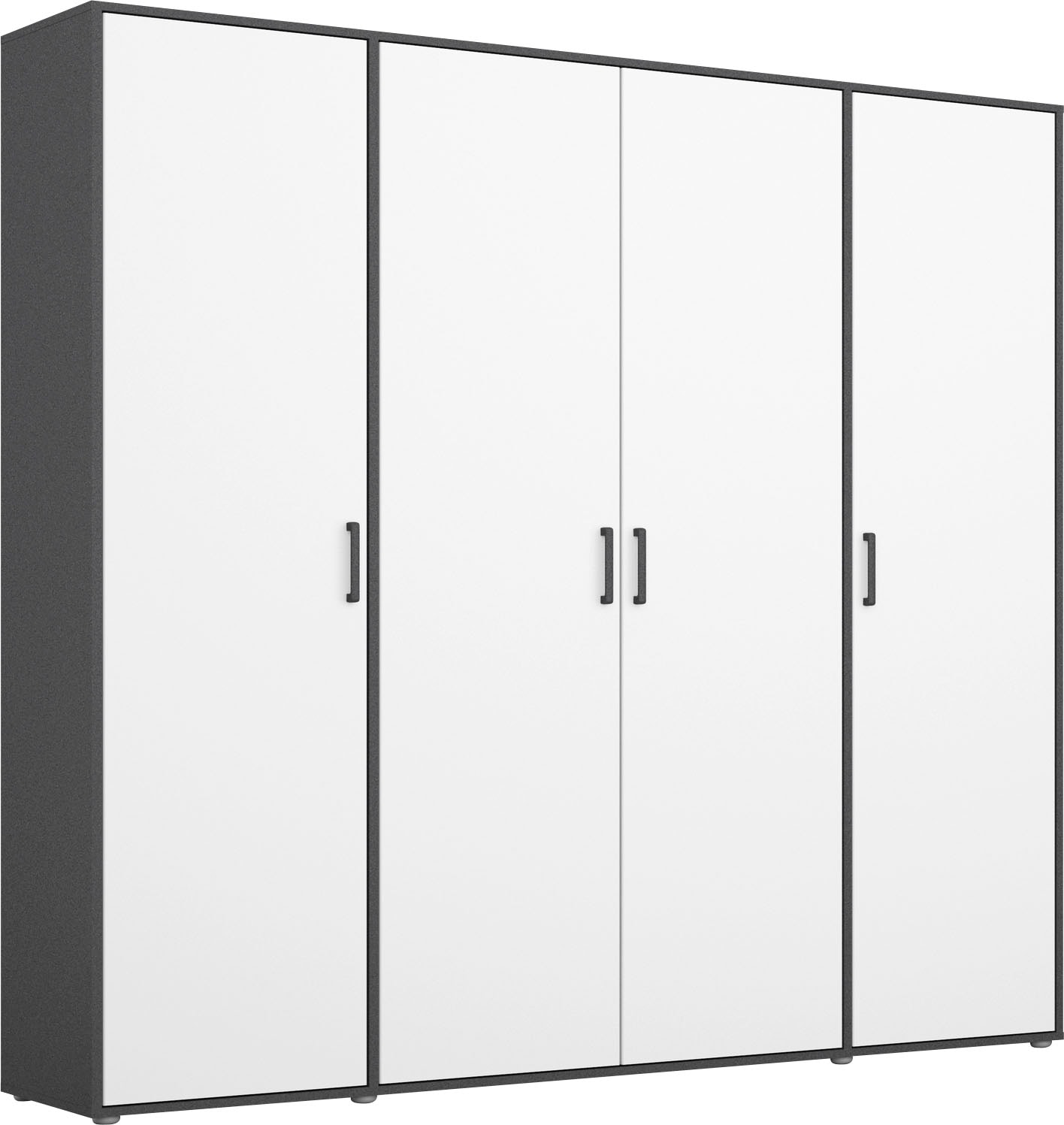 rauch Kleiderschrank "VOYAGER Garderobe Wäscheschrank Schlafzimmer" in 3 verschiedenen Ausstattungen BASIC/CLASSIC/PREMIUM, mit 2 modernen Griffvarianten, viel Stauraum MADE IN GERMANY
