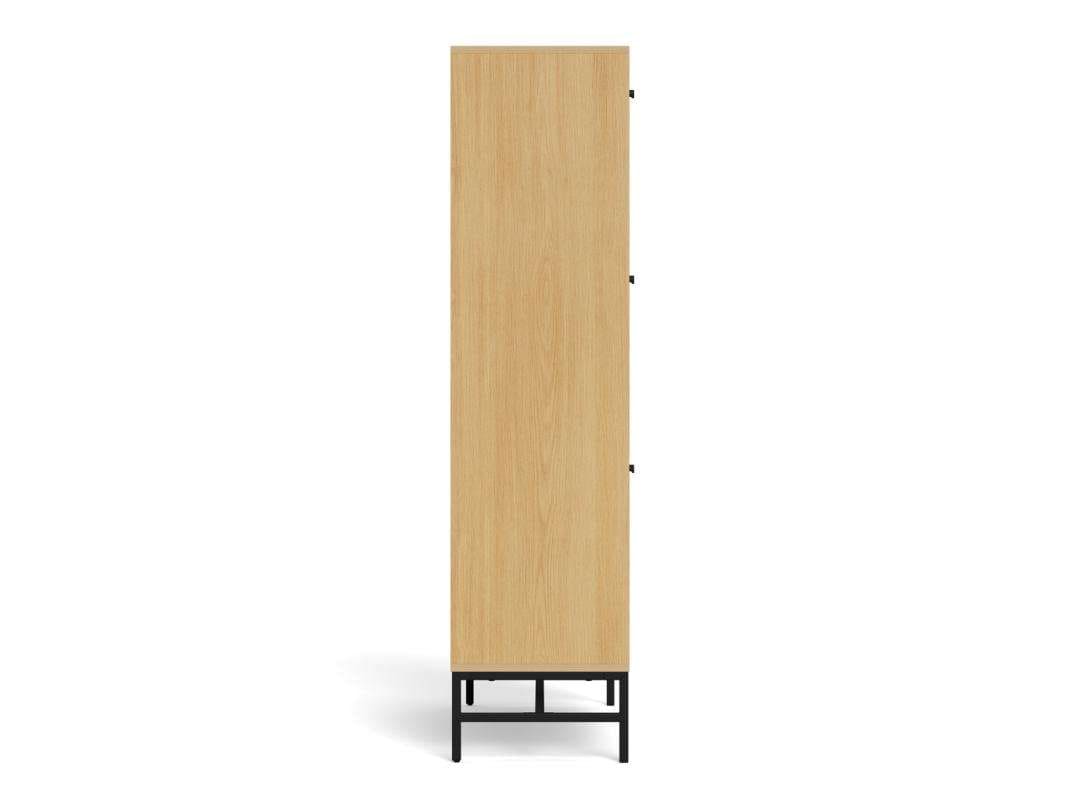ACTONA GROUP Schuhschrank »Albany Schuhschrank – modernes Design & Stauraum mit Lamellenfront« Schuhmöbel mit 3 Fächern und extra Stauraum für Zubehör, B: 98,7 cm