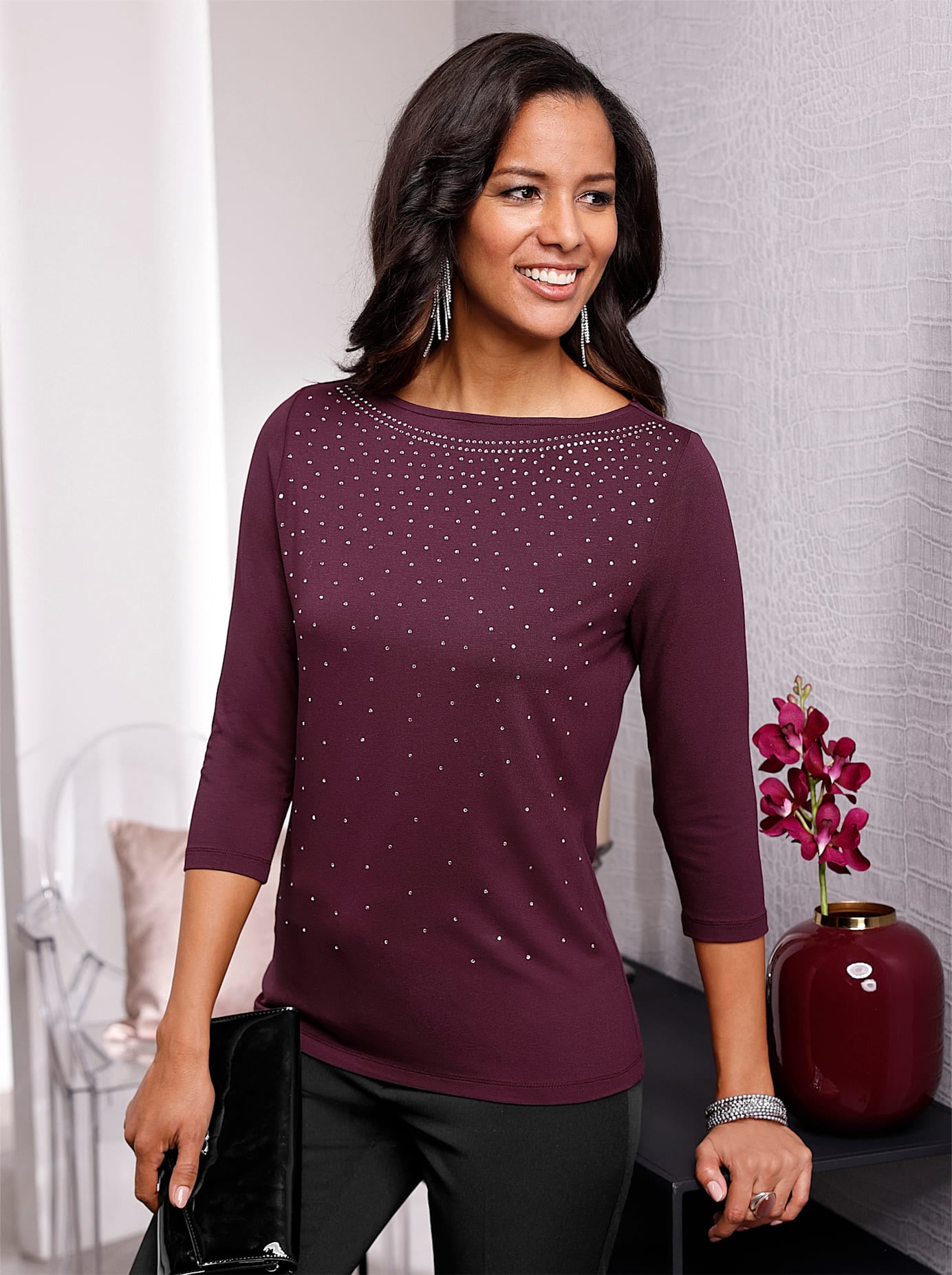 Lady 3/4-Arm-Shirt "3/4-Arm-Shirt", (1 tlg.) günstig online kaufen