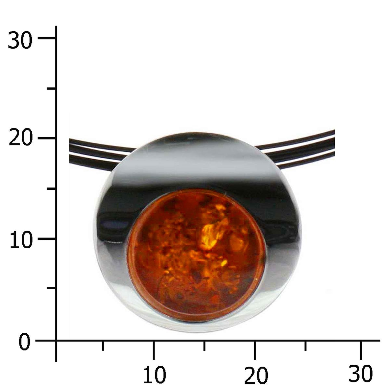 OSTSEE-SCHMUCK Halsreif »Ostsee-Schmuck Halsreif mit Anhänger Gleiter-Alina 19 mm«, (2 tlg.)