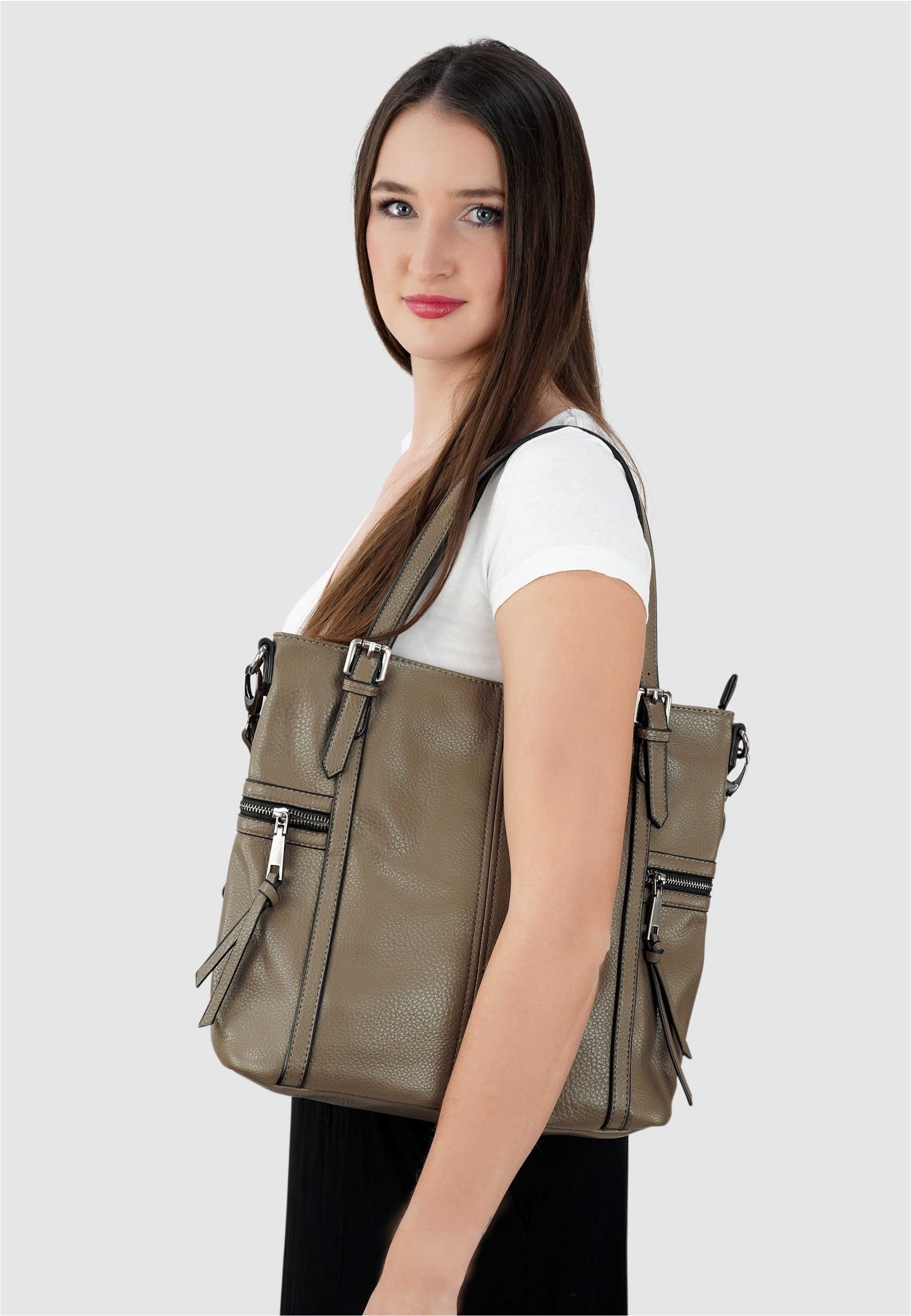 Harpa Schultertasche »TALIA« mit seitlichen Reißverschlussfächern