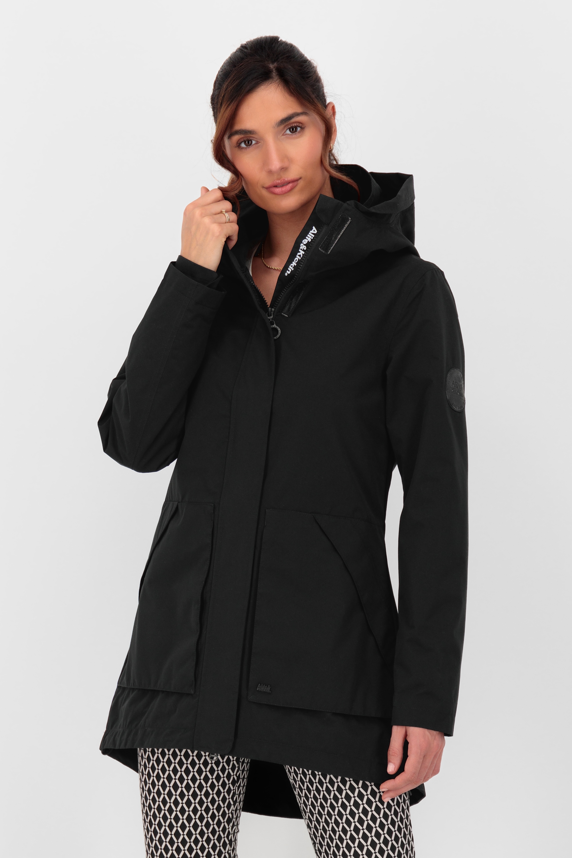Alife & Kickin Outdoorjacke "ArlettaAKA" mit Kapuze mit Kapuze und in figurbetontem Fit