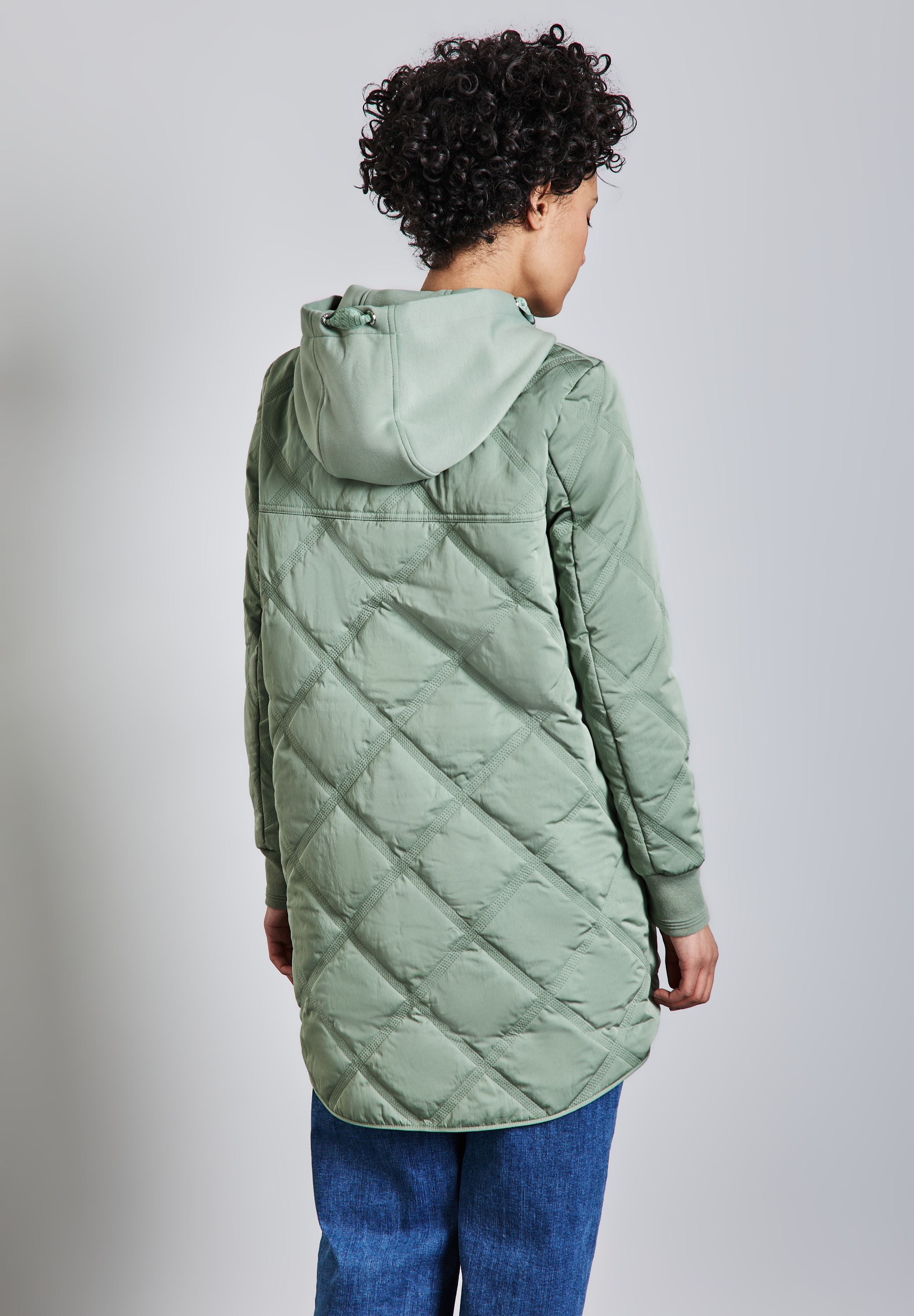 STREET ONE Steppjacke, mit Kapuze, mit Kapuze mit Tunnelzugband