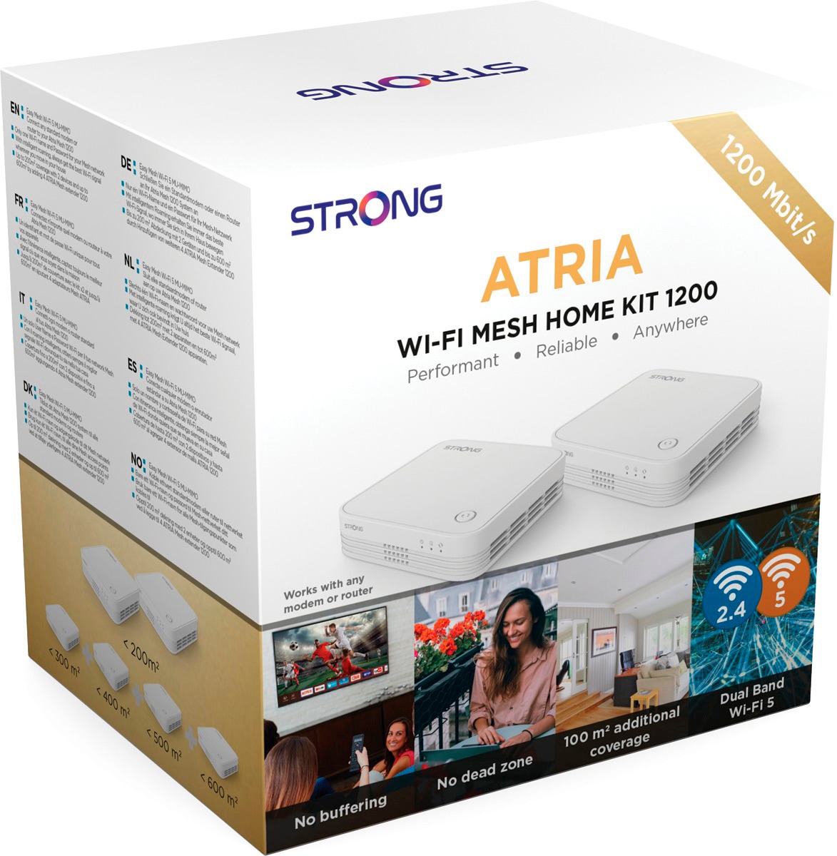 Strong WLAN-Router »ATRIA Wi-Fi Mesh Home Kit 1200«