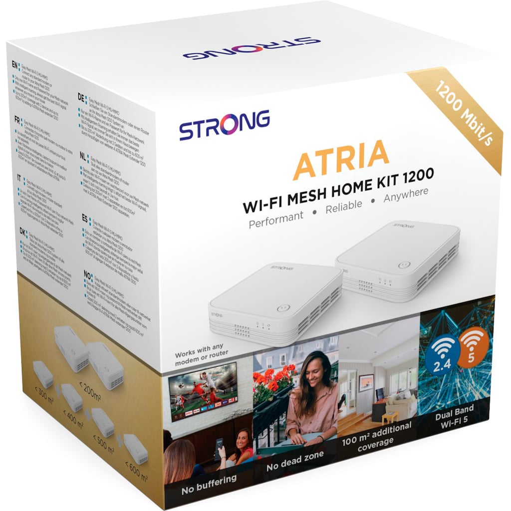 Strong WLAN-Router »ATRIA Wi-Fi Mesh Home Kit 1200«