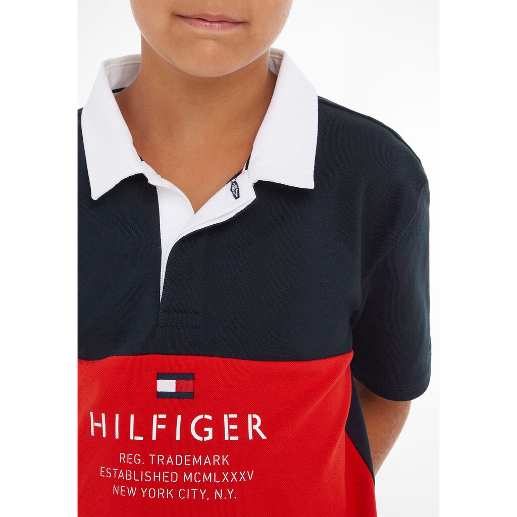 Tommy Hilfiger Poloshirt »COLORBLOCK POLO S/S«, mit Schriftzug