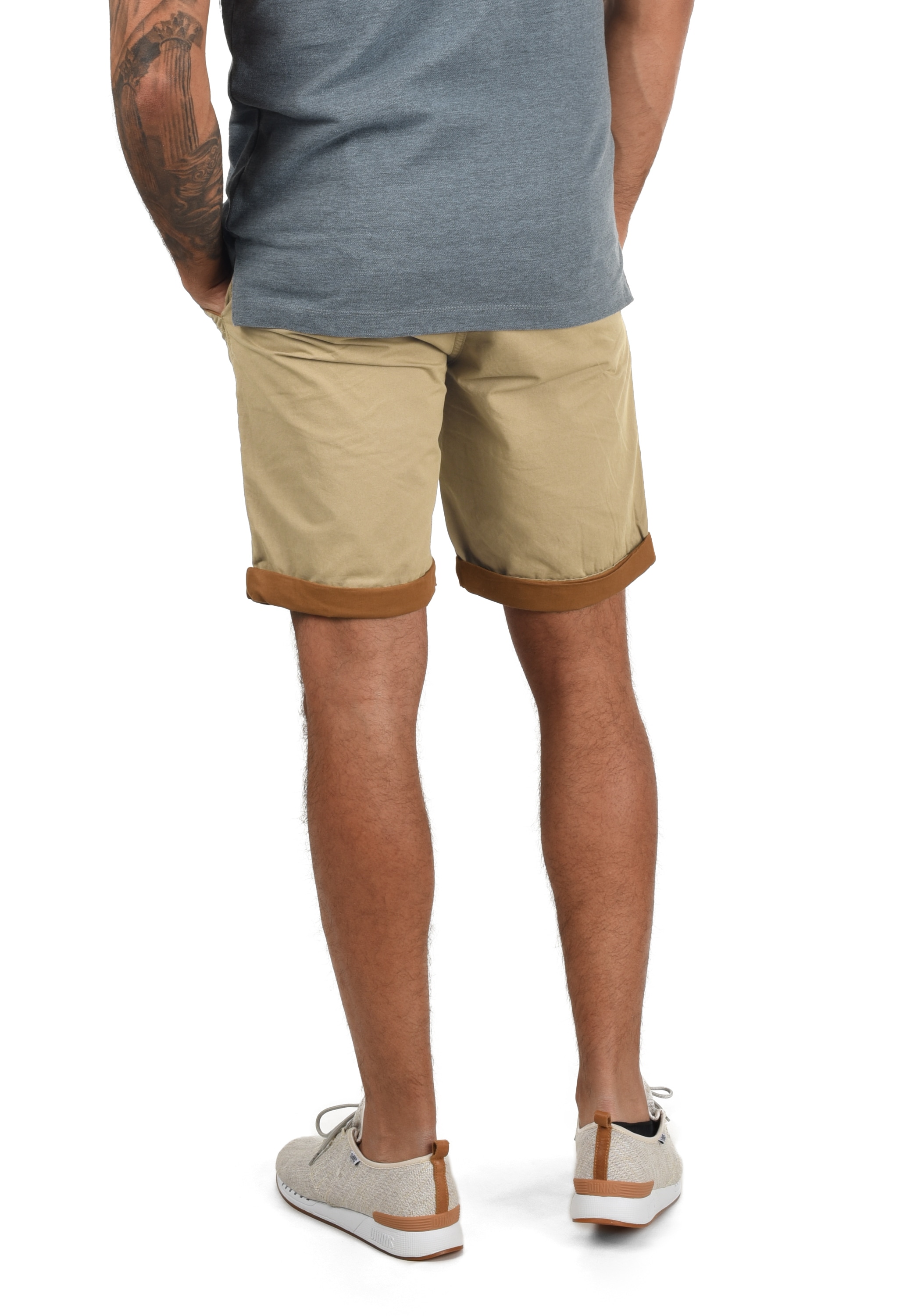Blend Chinoshorts »BHNeji«  Chino Shorts mit umgeschlagenen Hosenbeinen in Kontrastfarbe