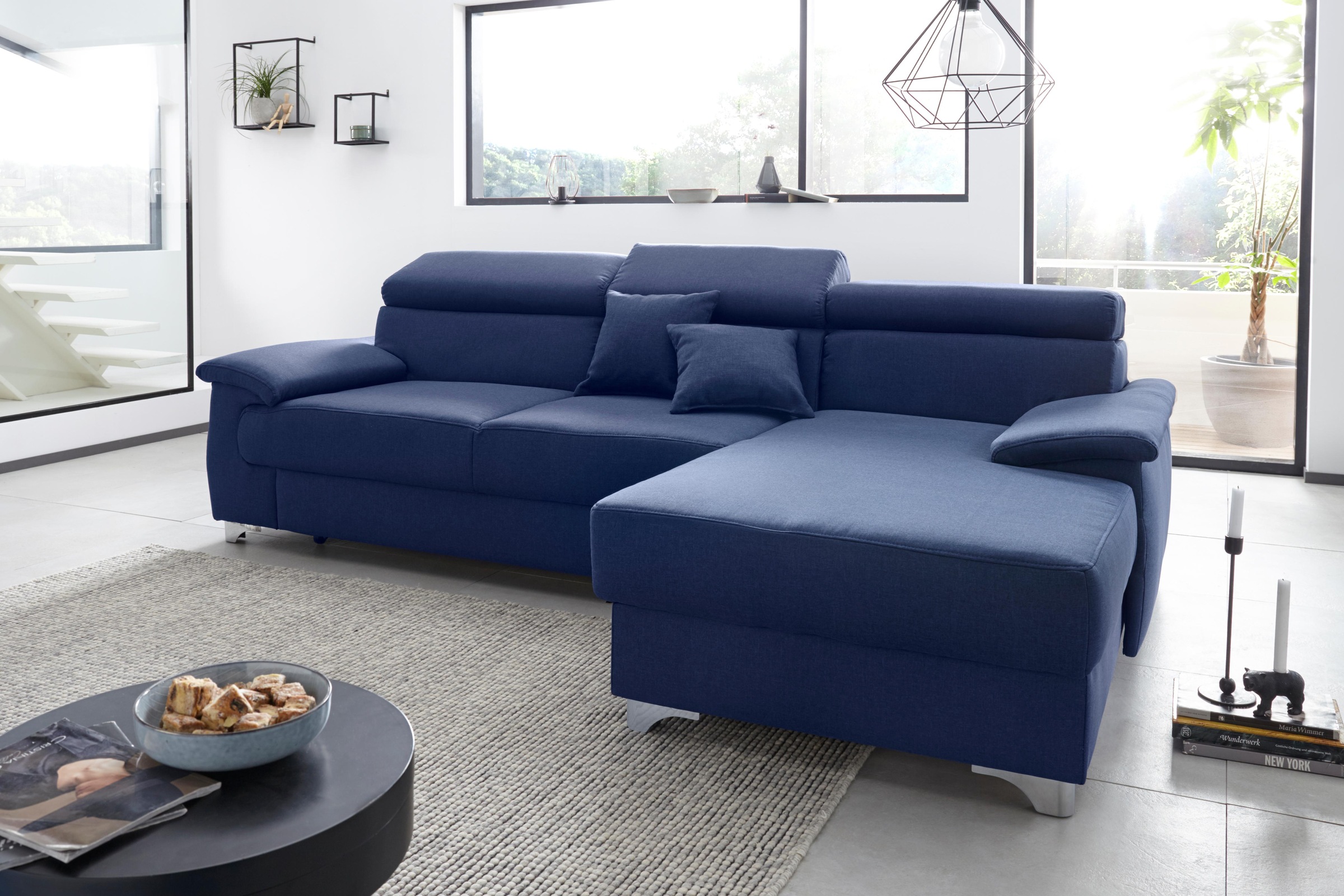 DOMO collection Ecksofa "Mira, inklusive Kopfteilverstellung für mehr Wohlf günstig online kaufen