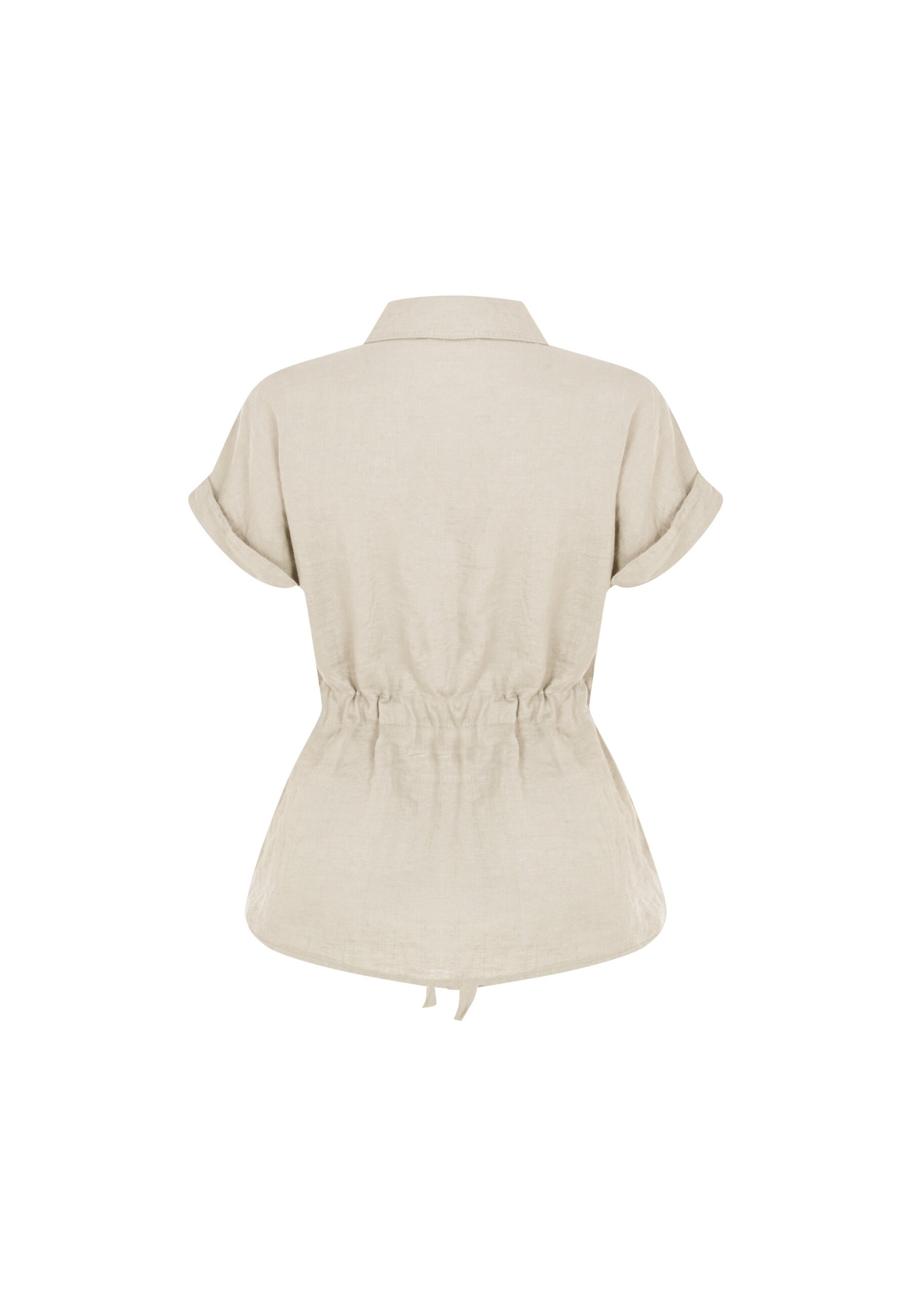 freshlions Kurzarmbluse »Zoey«, mit Bindeband in der Taille