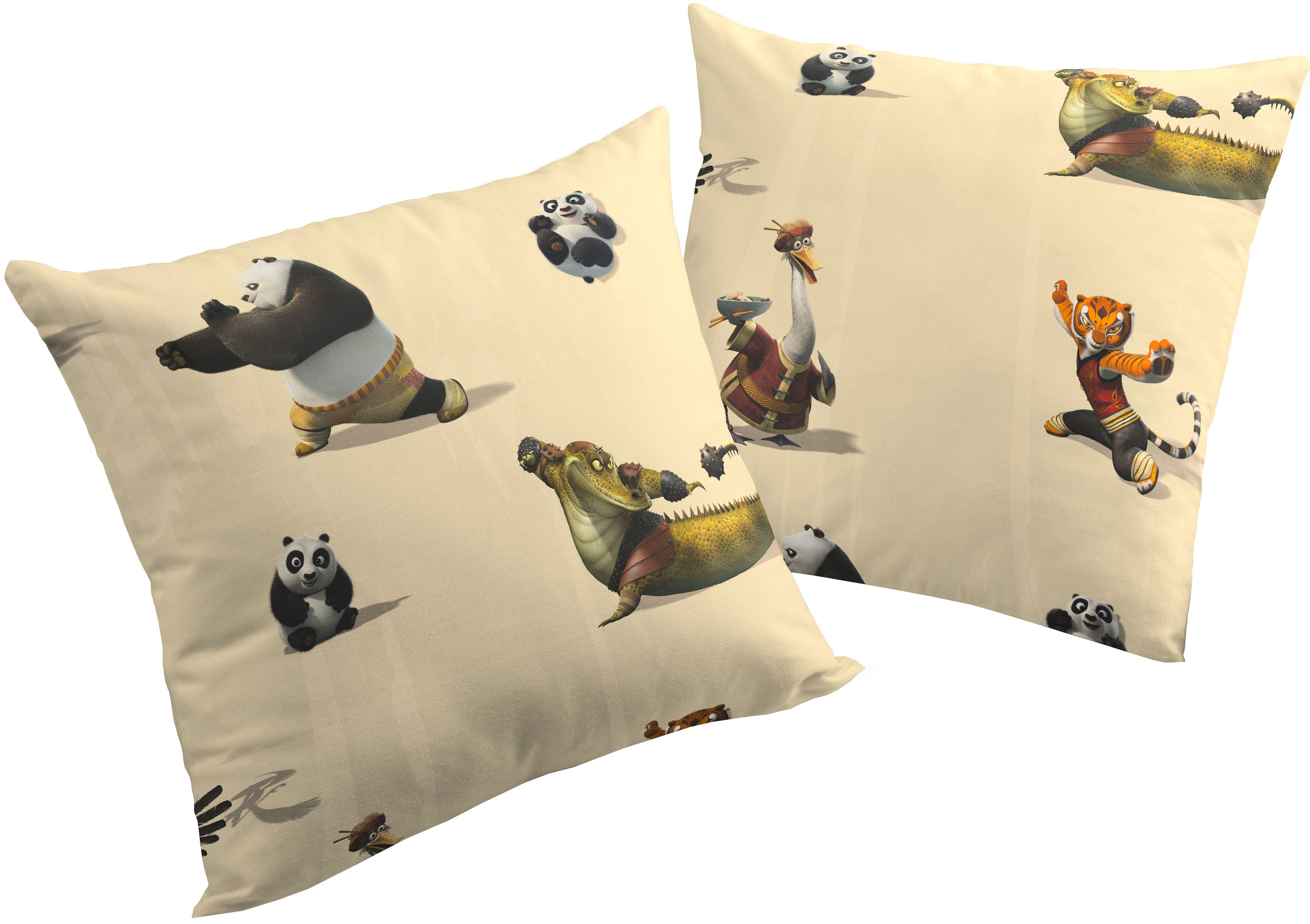 Wirth Dekokissen "Kung Fu Panda" Universal Pictures, Kissenhülle ohne Füllung, 2 Stück