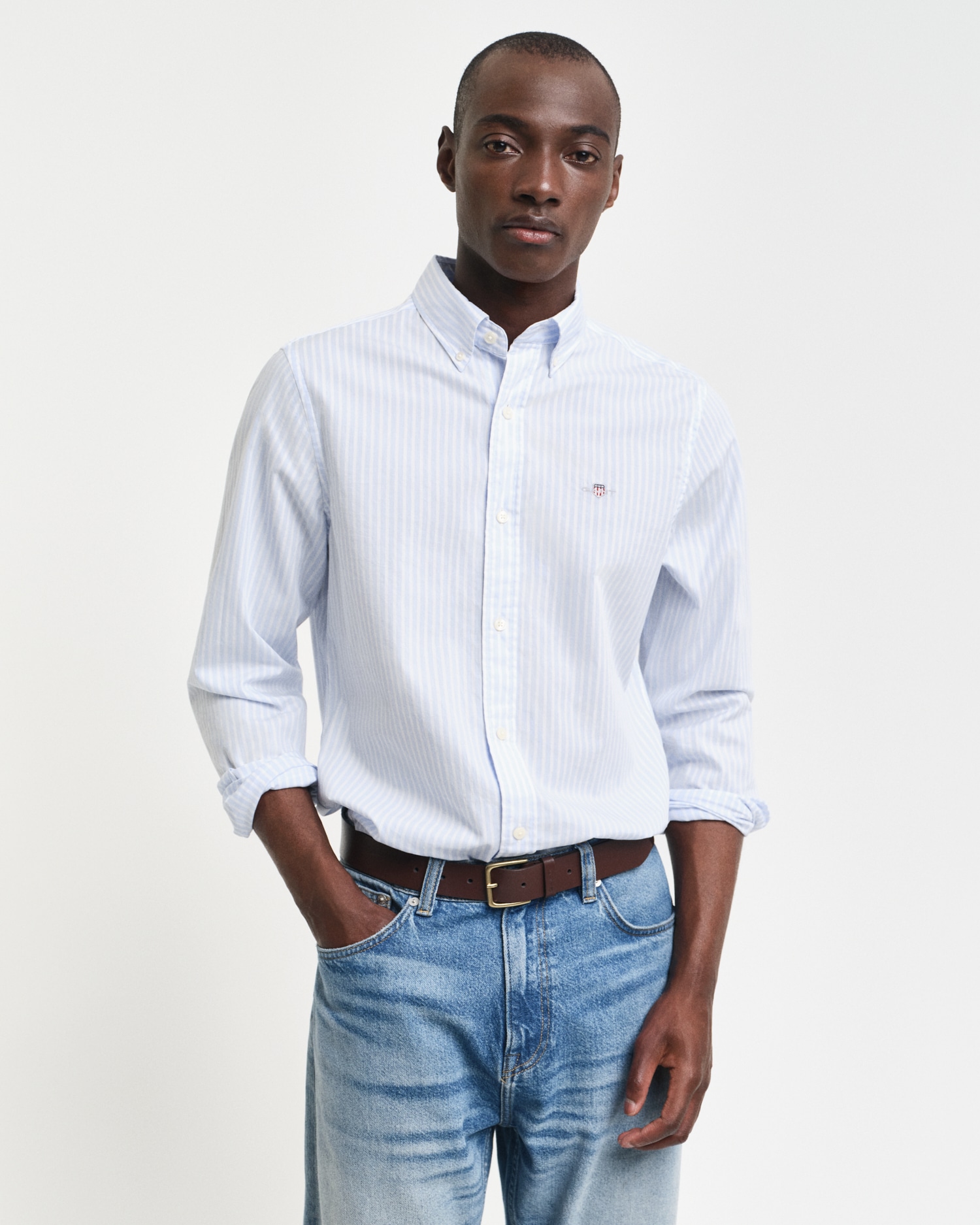 Gant Langarmhemd "SLIM POPLIN STRIPE SHIRT" günstig online kaufen