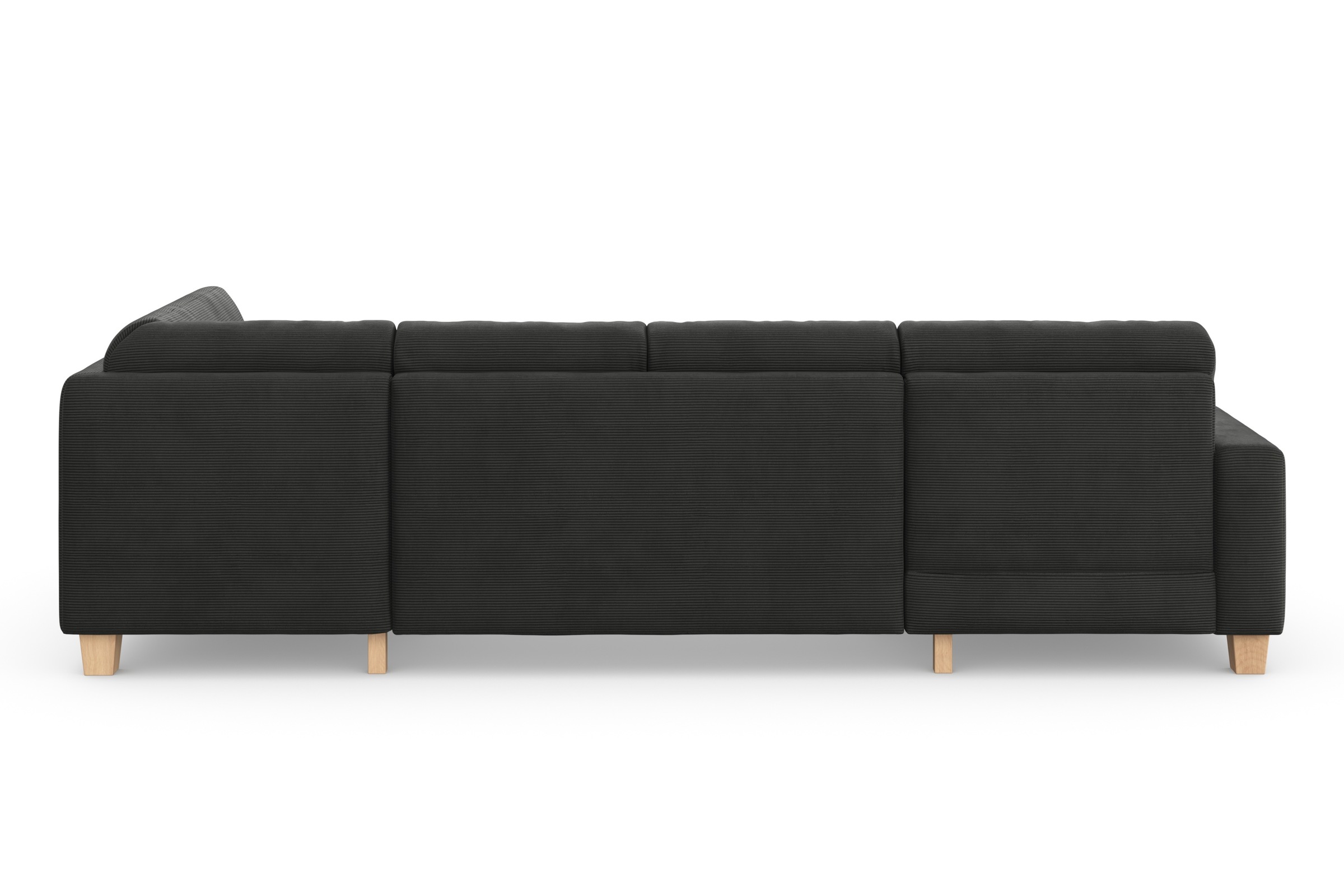 Home affaire Wohnlandschaft »Summer U-Form«, mit oder ohne Bettfunktion und Bettkasten, Cord-Bezug