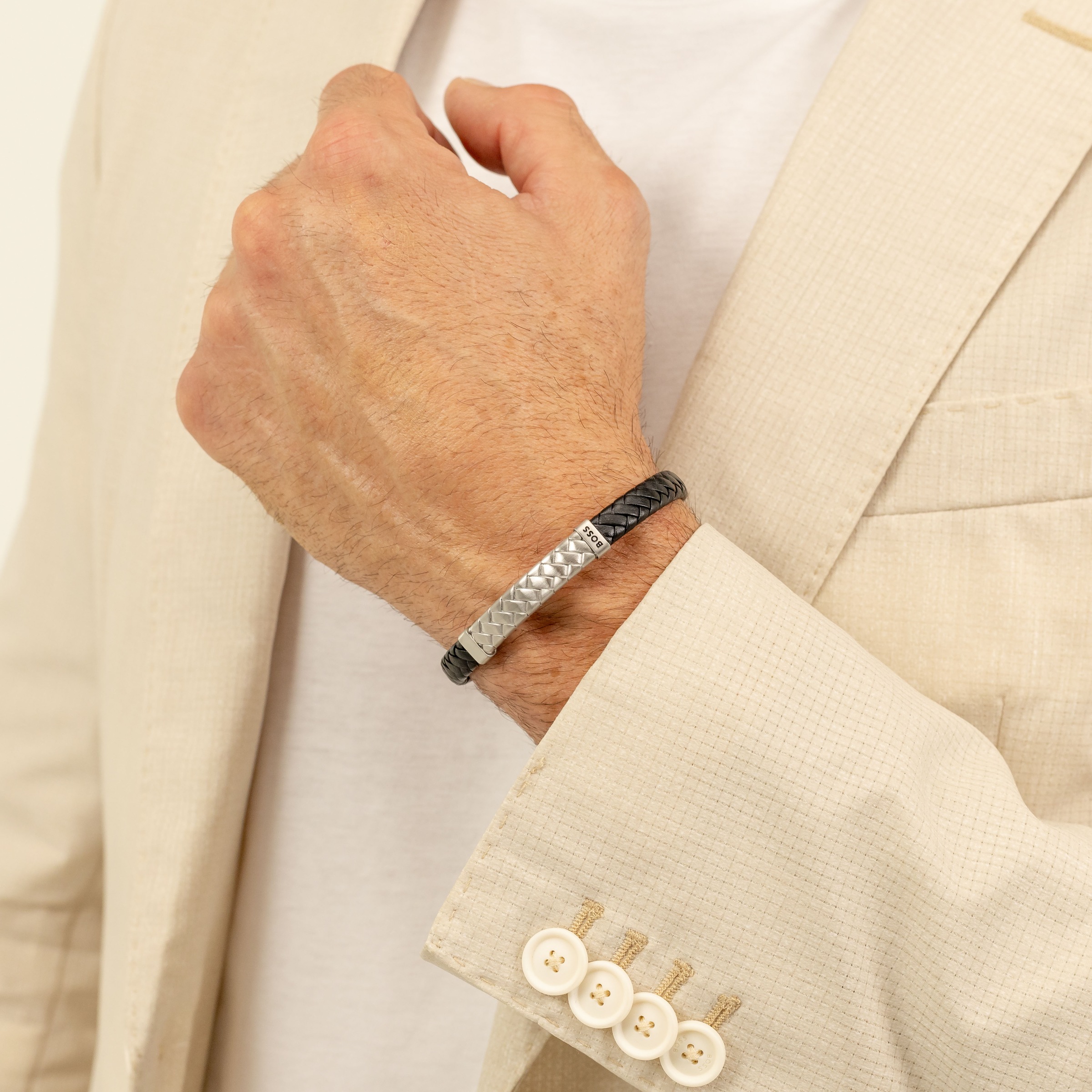 BOSS Lederarmband »TAILORED, 1580674M, 1580675M, 1580676M«