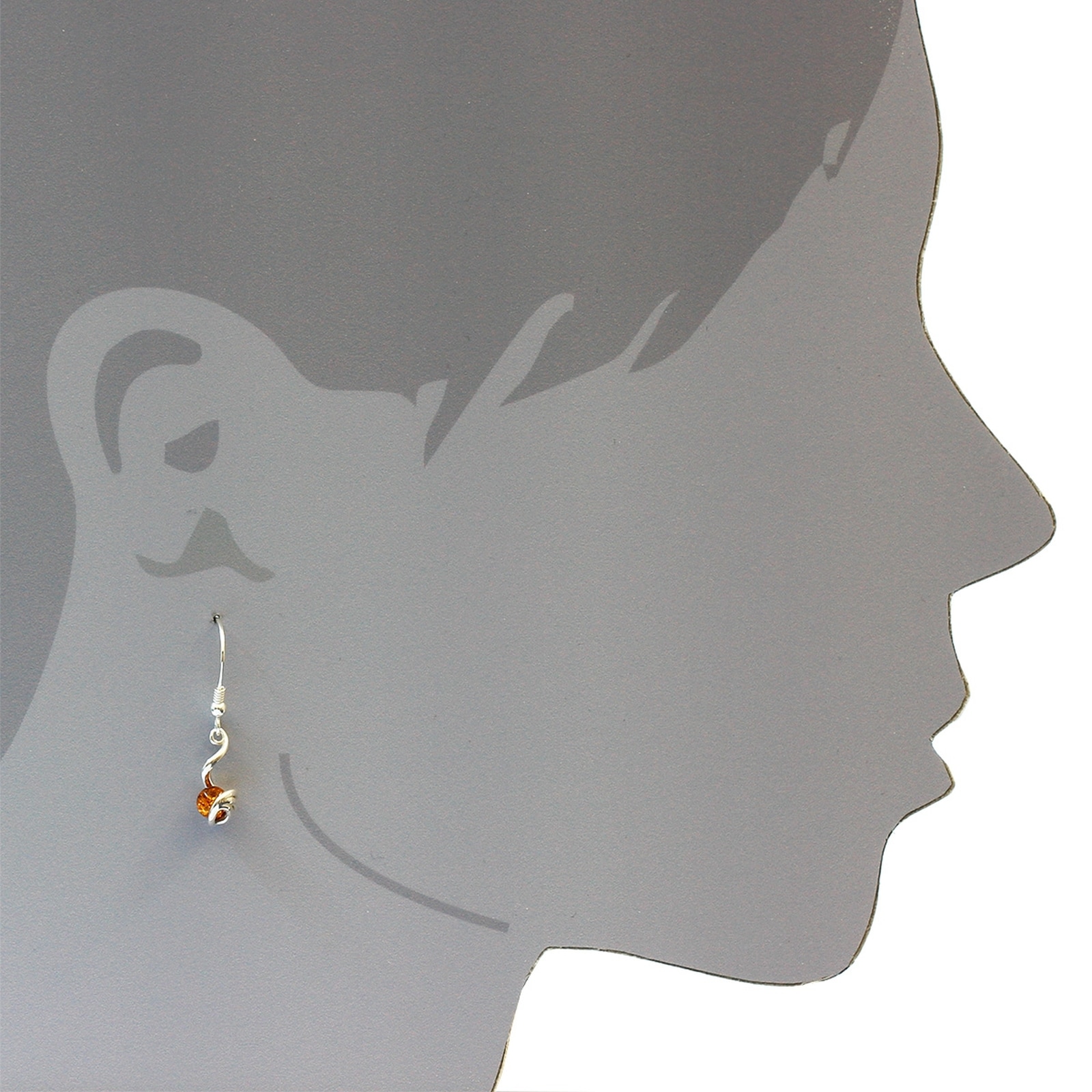 OSTSEE-SCHMUCK Paar Ohrhänger »- Manja - Silber 925/000 - Bernstein«