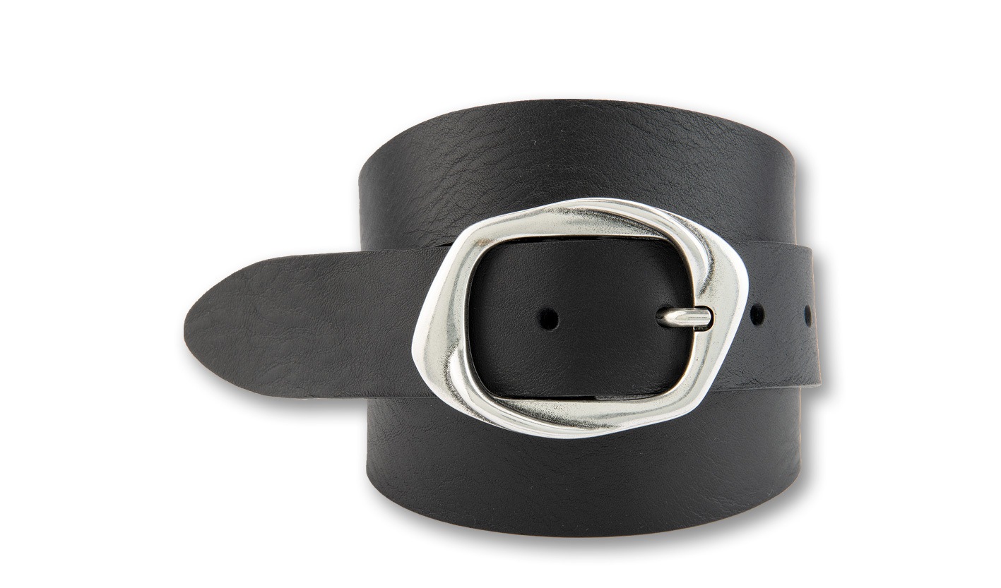 BERND GÖTZ Ledergürtel "Ledergürtel mit glänzender Dornschließe in Art-Deco günstig online kaufen