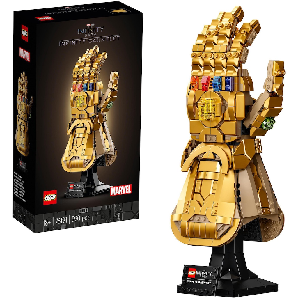 LEGO® Konstruktionsspielsteine »Infinity Handschuh (76191), Marvel Avengers Movie 4«, (590 St.)