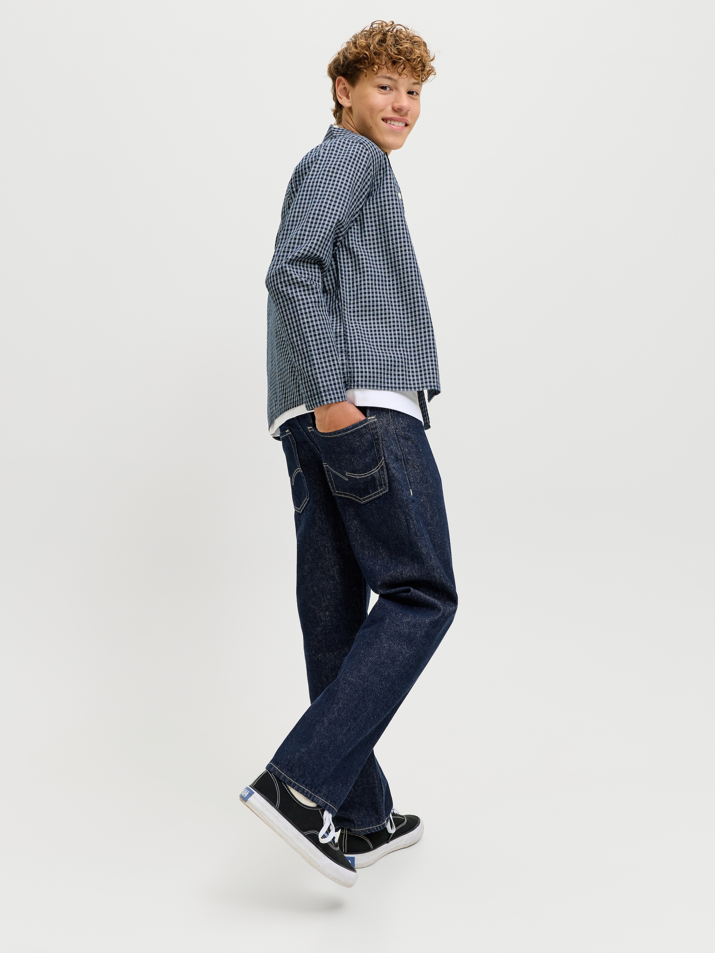 Jack & Jones Junior Relax-fit-Jeans »JJICHRIS JJORIGINAL AKM 201 SN JNR« Baumwolle, relaxed fit