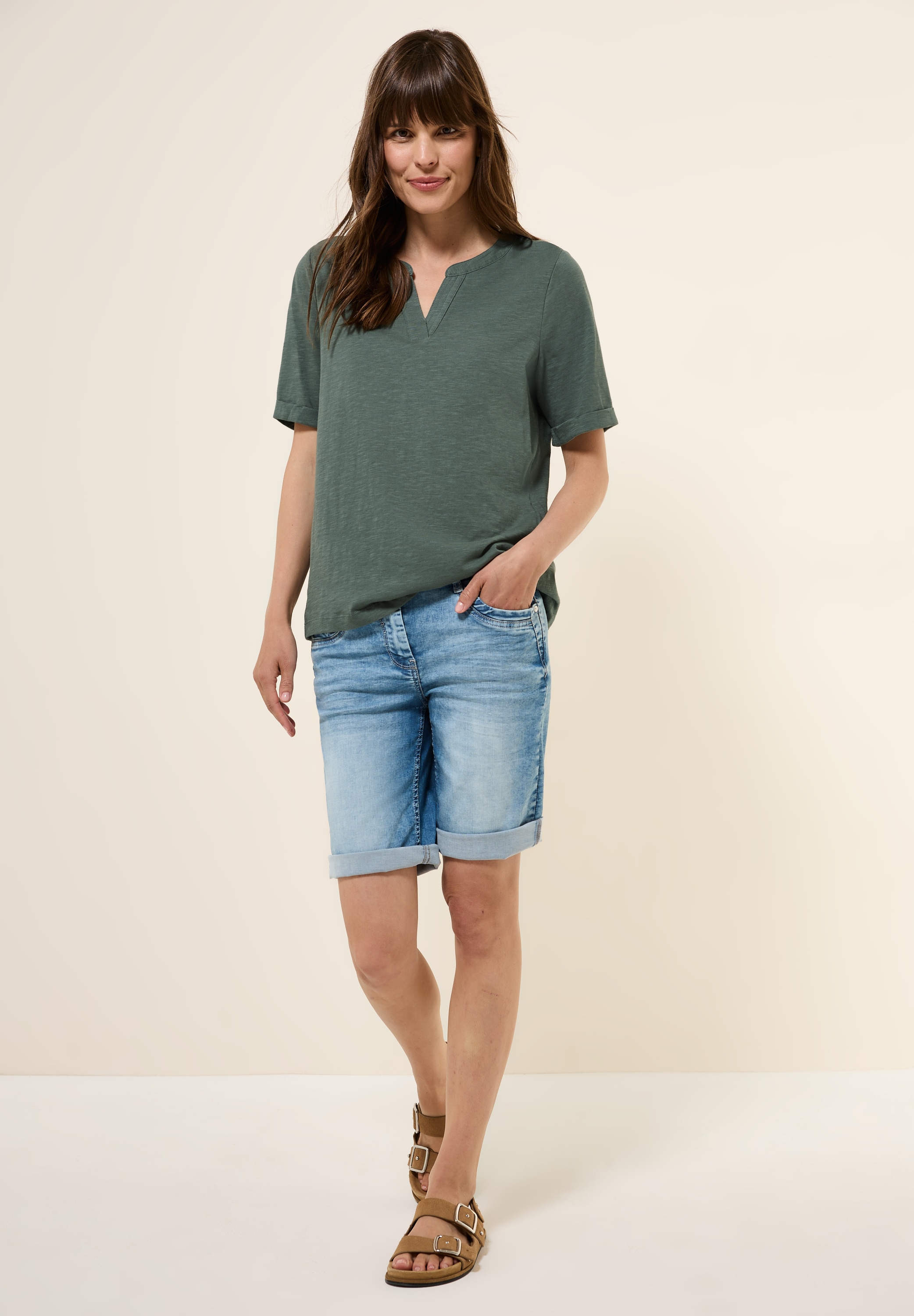 Cecil T-Shirt, aus reiner Baumwolle