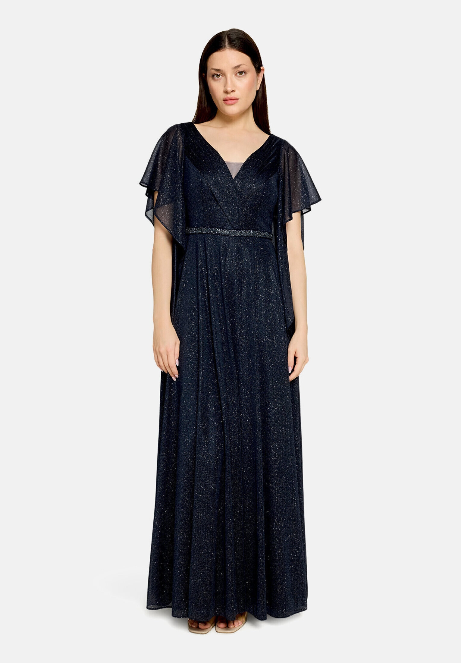 Vera Mont Abendkleid »Damen im Glitzer-Look« Ohne Tasche Falten