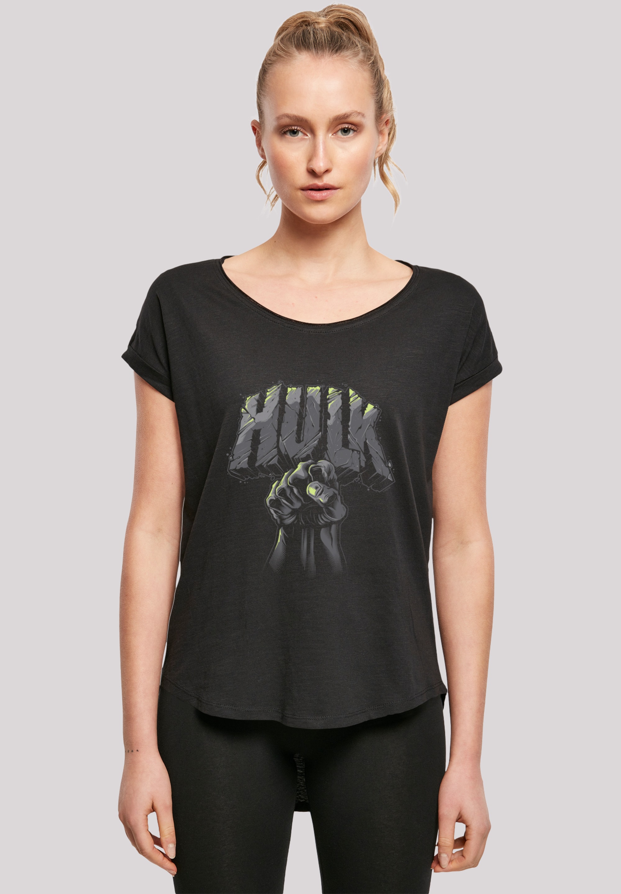 F4NT4STIC T-Shirt "Marvel Superhelden Hulk Punch Logo", Print günstig online kaufen