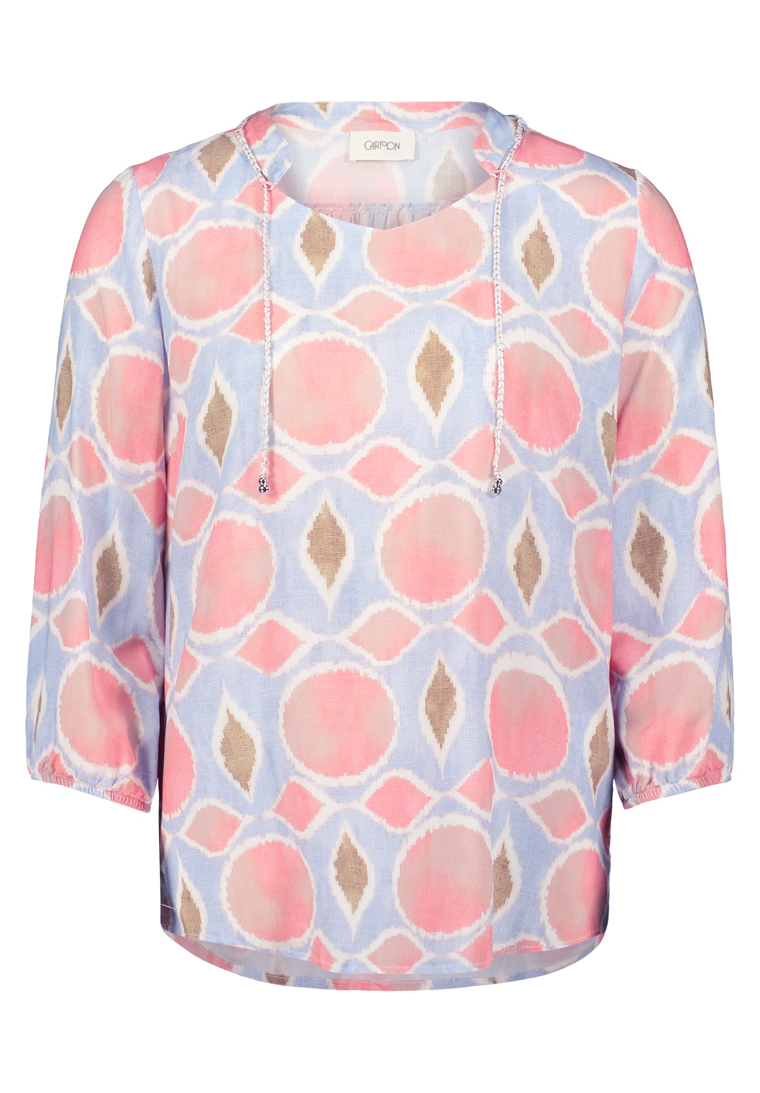 Cartoon Shirtbluse "Damen mit Schnürung" günstig online kaufen