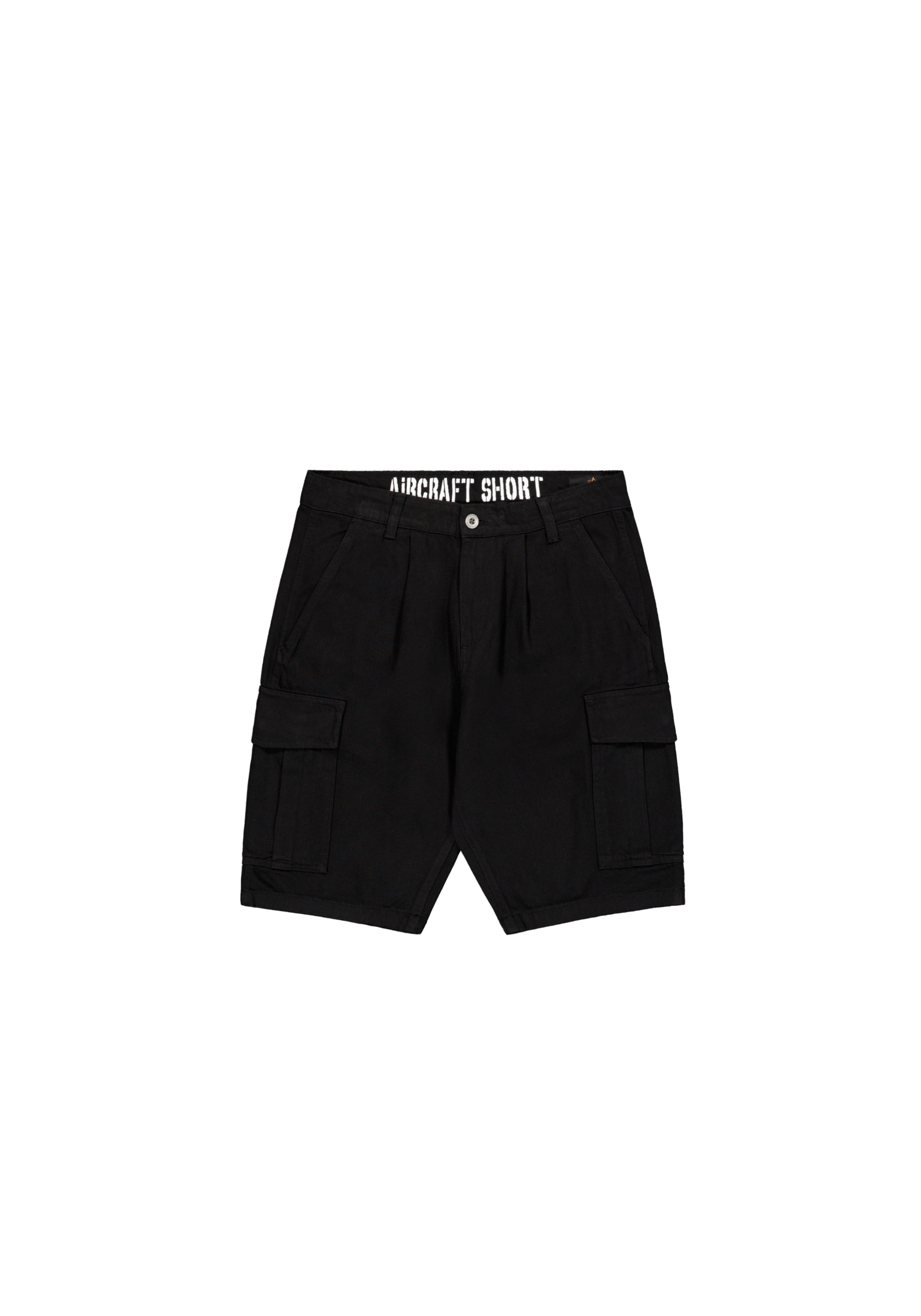 Shorts ALPHA INDUSTRIES "Aircraft Short", Herren, Gr. 34, Normalgrößen, schwarz, Obermaterial: 100% Baumwolle; Futter: 100% Baumwolle, Hosen Shorts