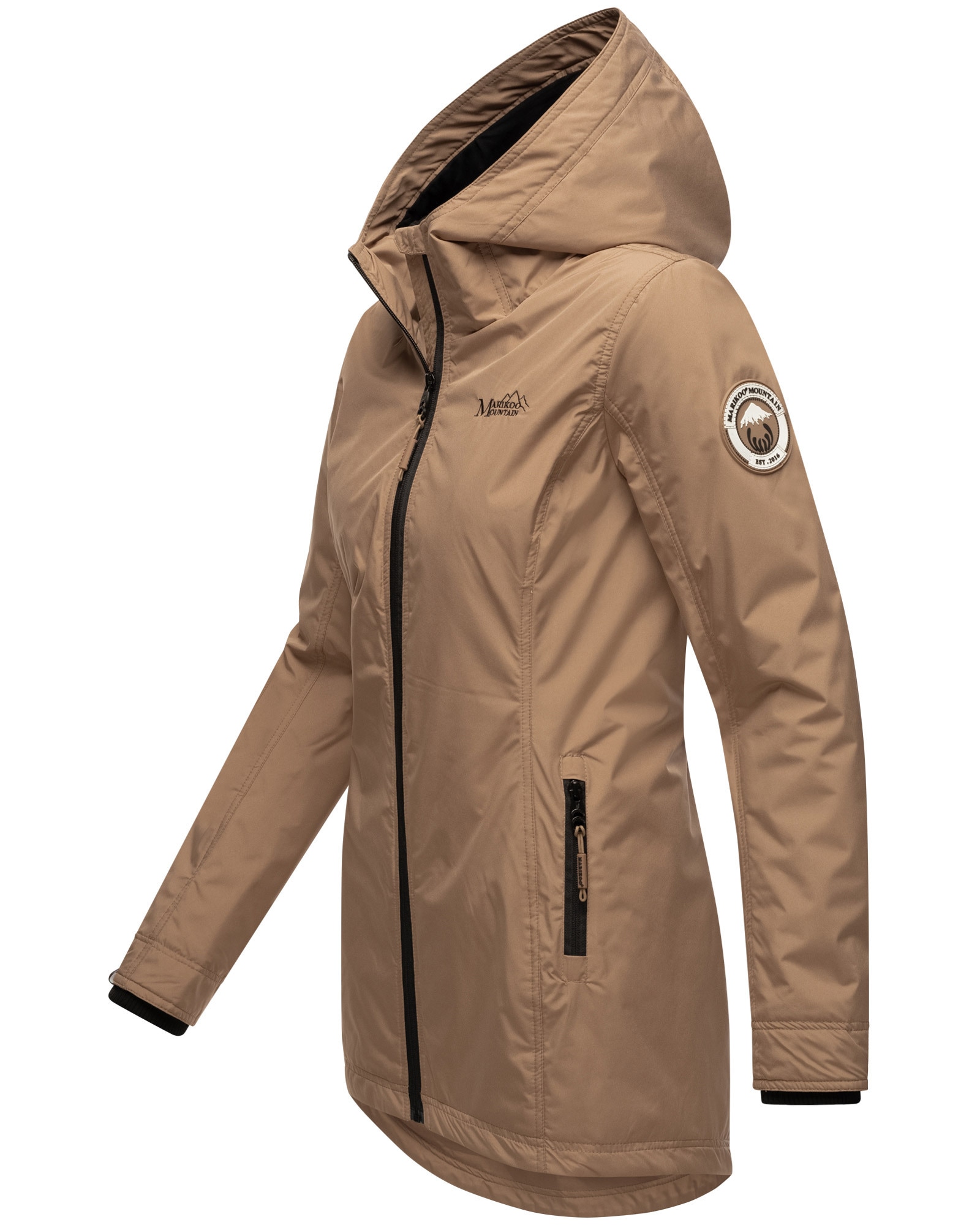 Marikoo Outdoorjacke »Honigbeere«, sportliche Übergangsjacke mit Kapuze