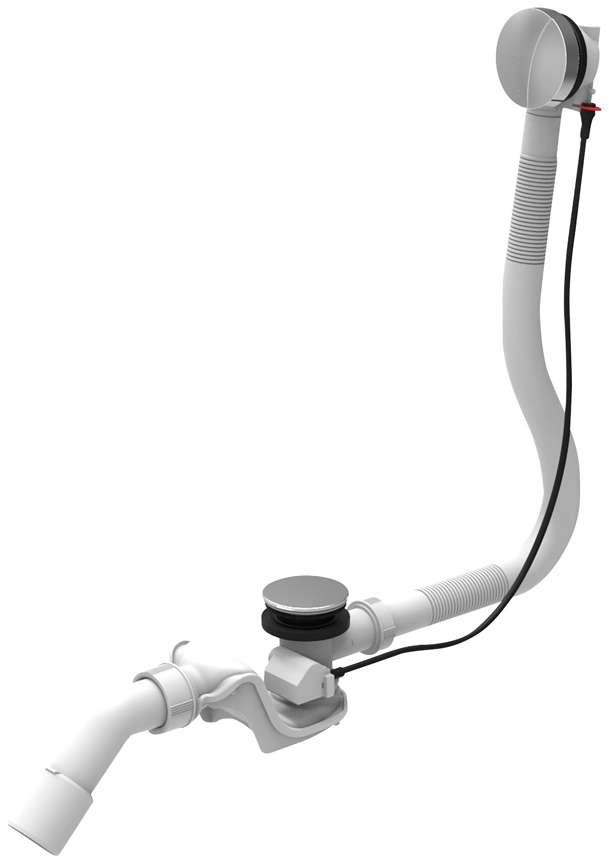 Ab-Überlaufgarnitur »Standard«, (1 tlg.), für Badewannen, chromfarben