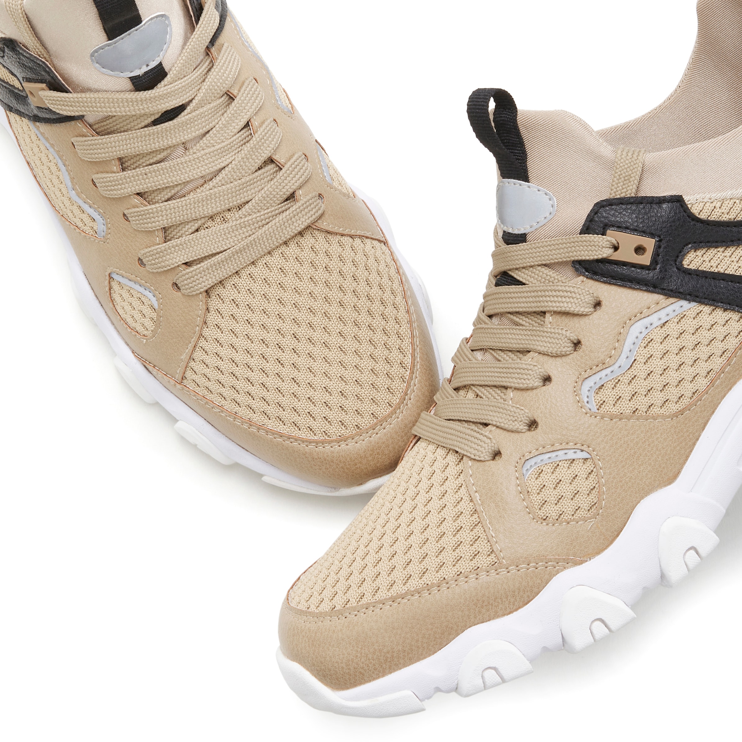 John Devin Sneaker »Schnürschuh«, mit Mesh-Einsatz, Freizeitschuh, Halbschuh, Schnürhalbschuh VEGAN