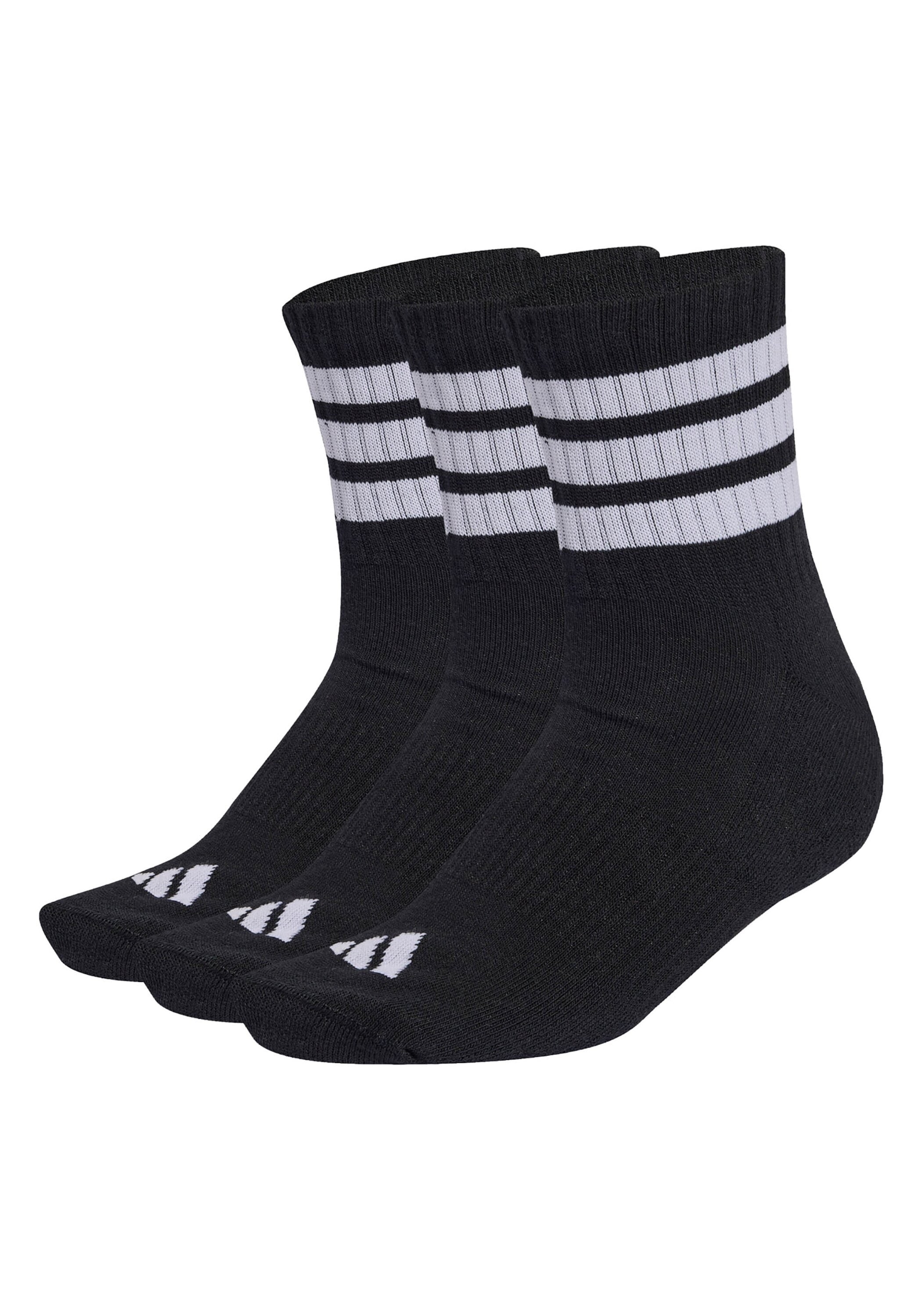 adidas Originals Kurzsocken "Socken 3-Stripes Cushioned Sportswear Mid-Cut Socks 3er Pack" 3 Paar tlg.
